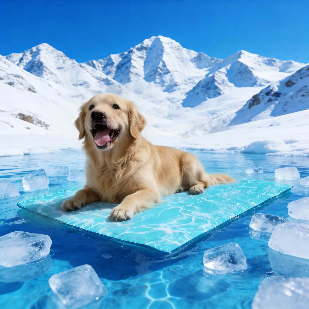 Pawtasy Kuehlmatte fuer Hunde und Katzen S 50x40 cm selbstkuehlendes Gel