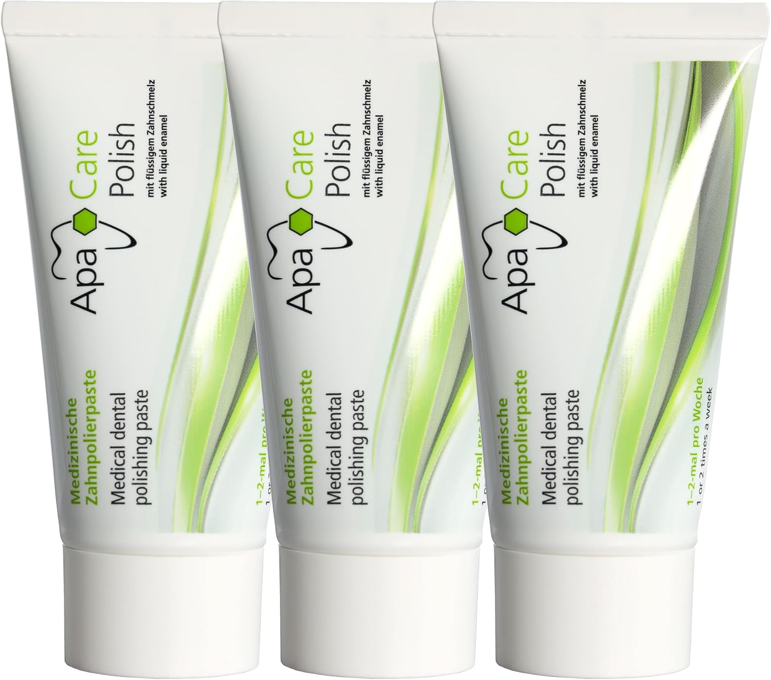 Apa Care Polish Zahnpolierpaste 3x25 ml gegen Verfaerbungen