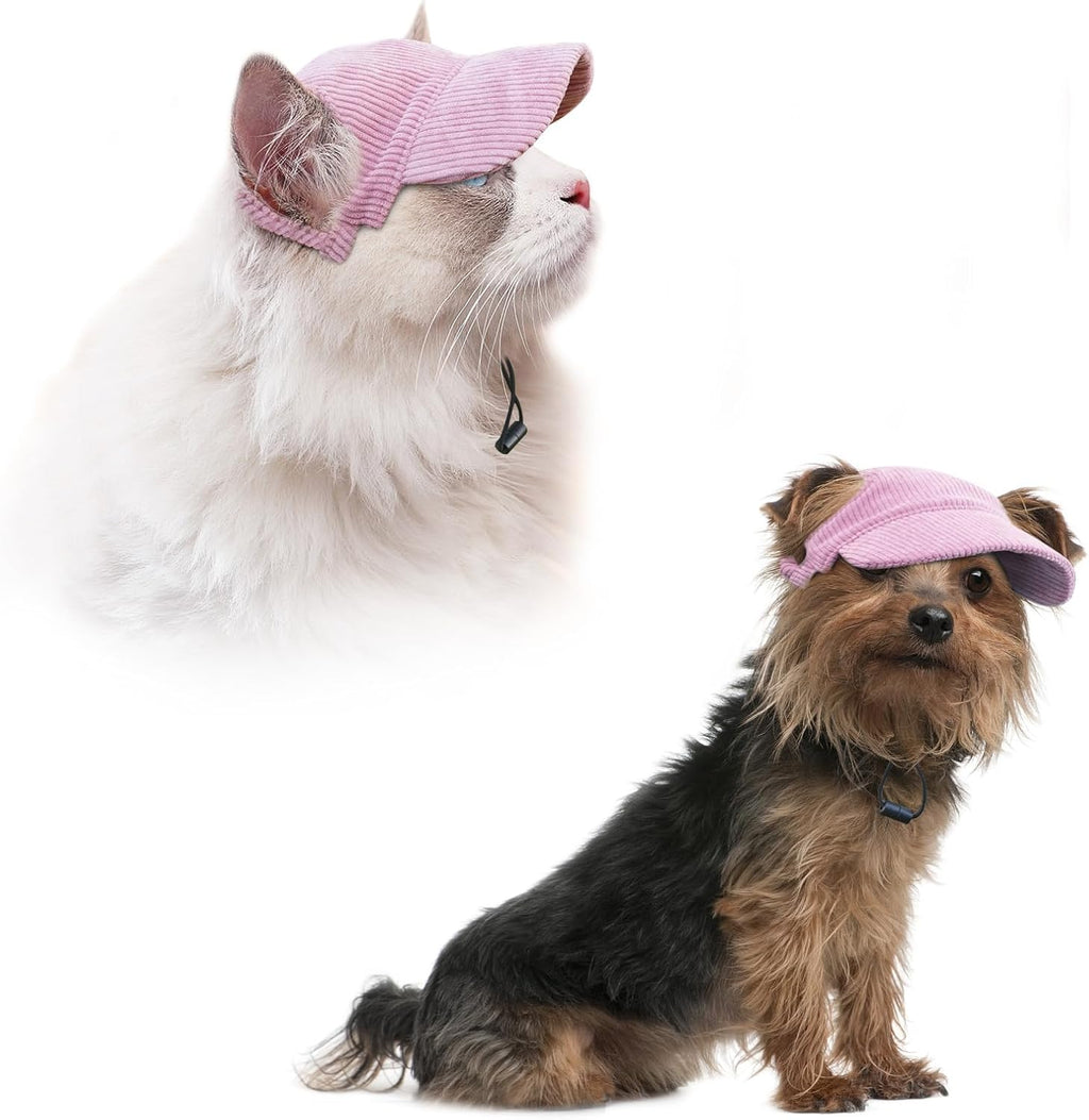 Hunde Baseballmuetze verstellbar mit Ohrloechern S-XL Hundecap Sonnenschutz