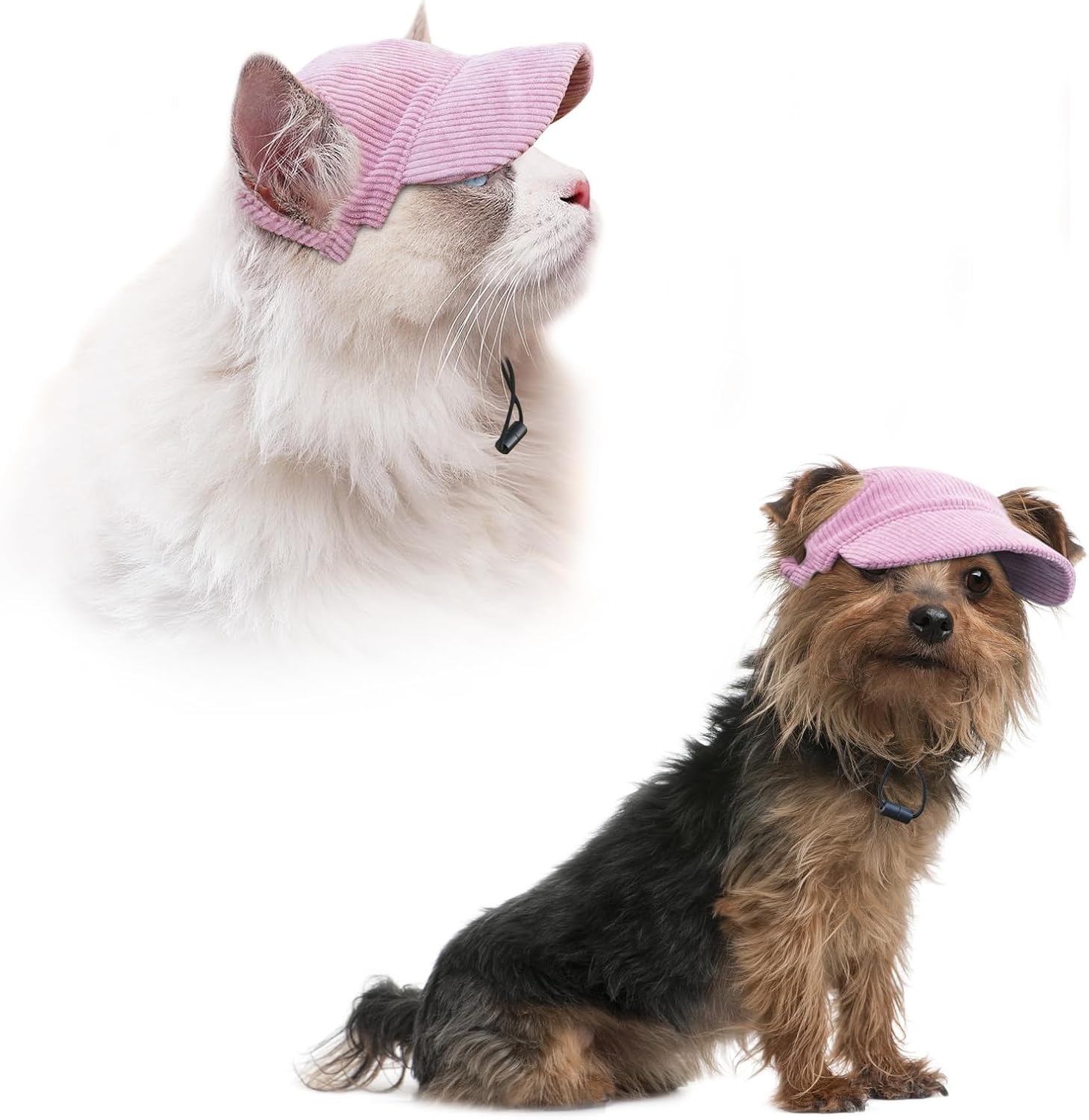 Hunde Baseballmuetze verstellbar mit Ohrloechern S-XL Hundecap Sonnenschutz