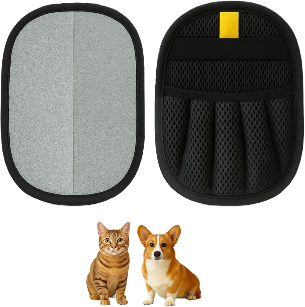 Tierhaarentferner Handschuh 2er Set elektrostatisch für Hund Katze