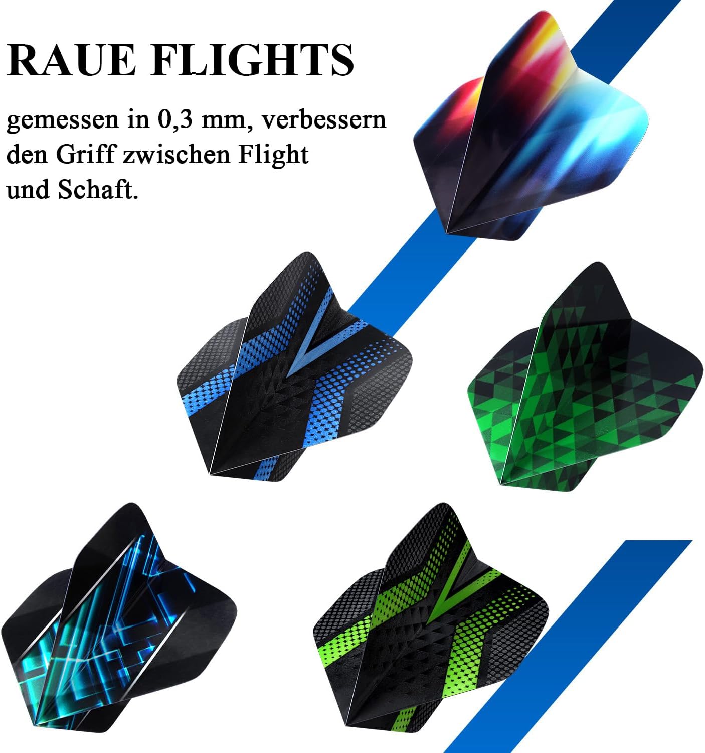Grebarley Steeldarts Profi Dartpfeile mit Metallspitze 12 Stueck Set