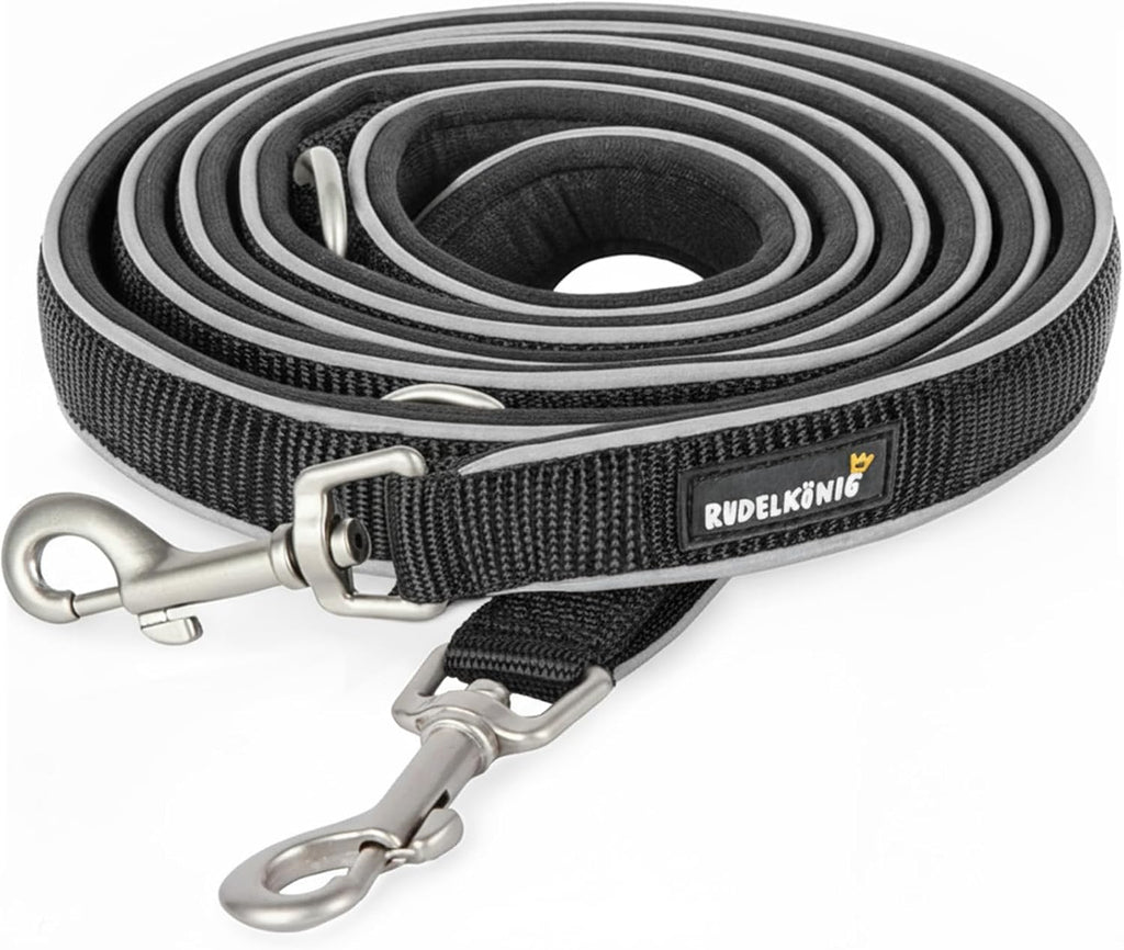 Rudelkoenig Fuehrleine Paola 2,30 m verstellbar reflektierend 1,5cm-2,5cm