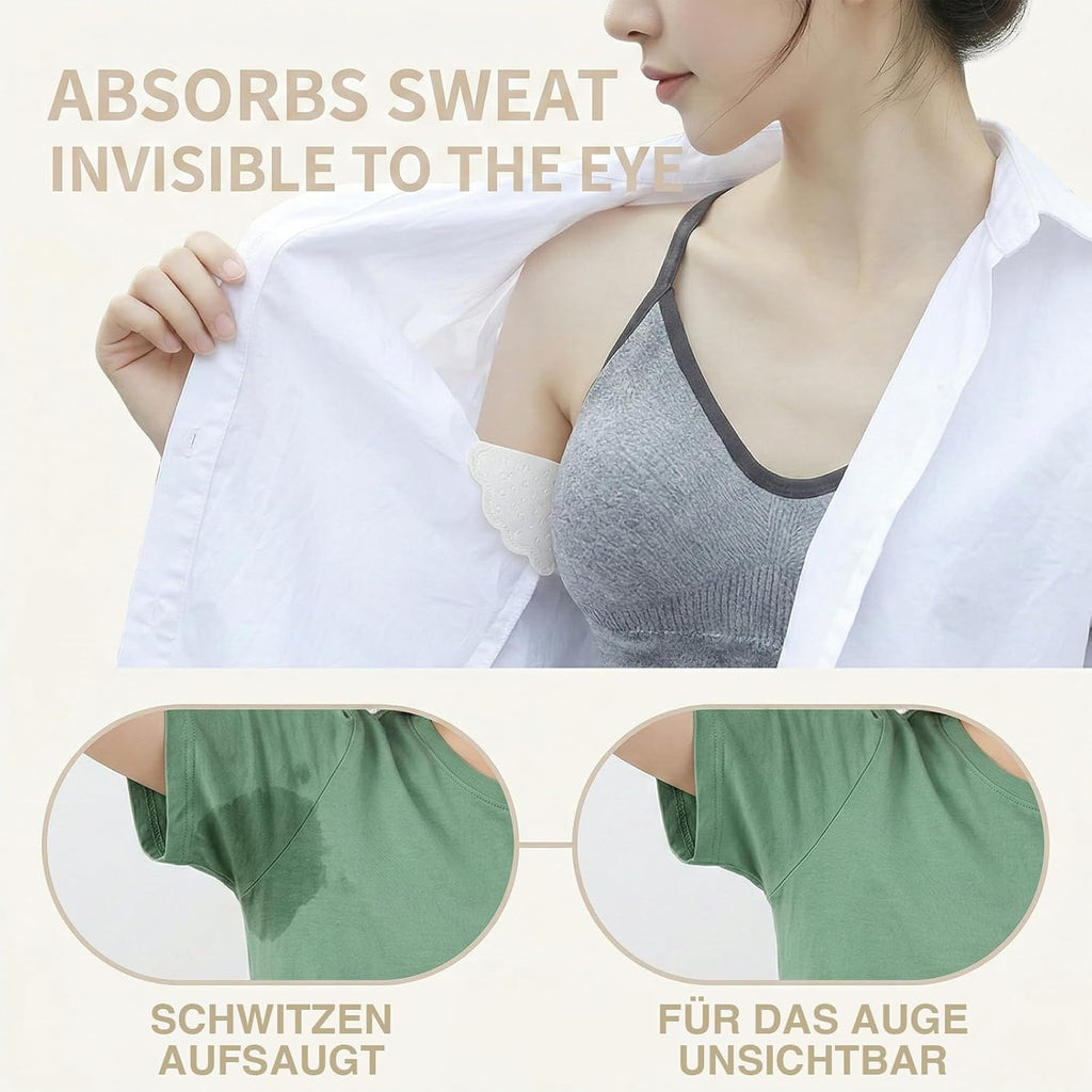 60er Achselpads gegen Schweiss mit starker Haftung fuer Damen und Herren