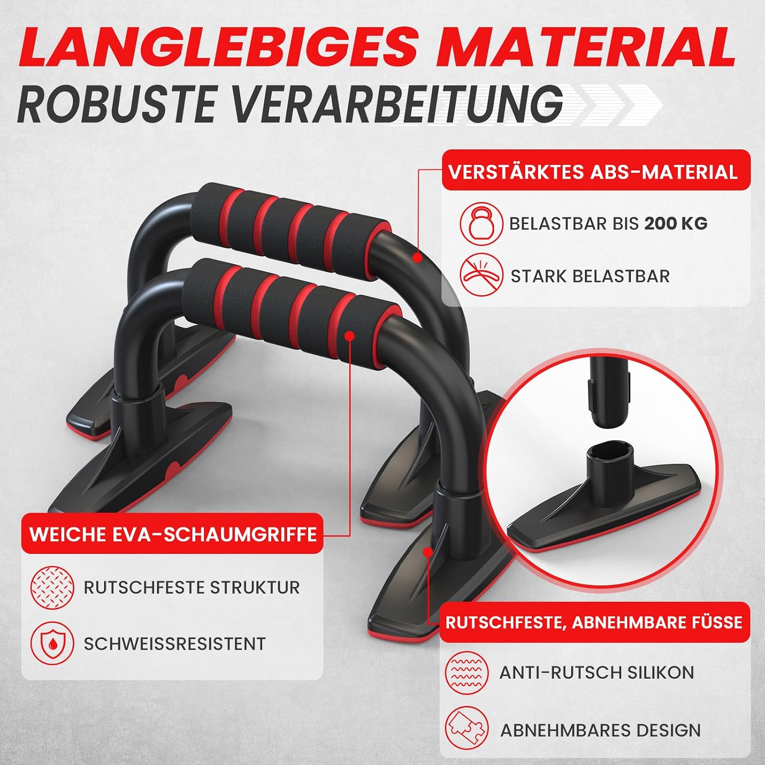 FunFlex Bauchroller Bauchmuskeltrainer Set fuer Zuhause Ganzkoerpertraining