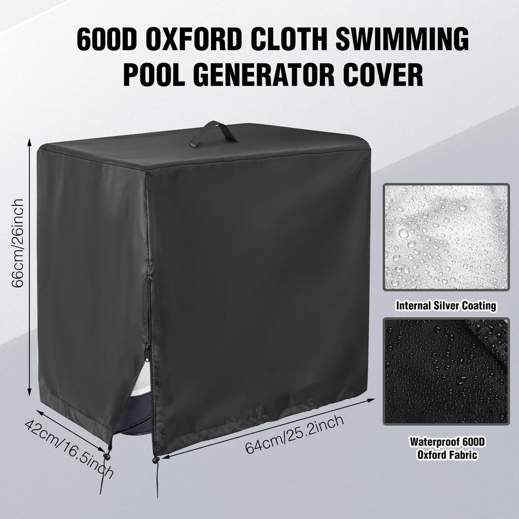Abdeckung fuer Pool-Sandfilterpumpe 84x61x86 cm 600D Oxford UV-bestaendig wasserdi
