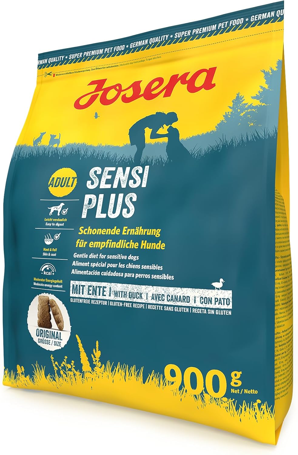 Josera SensiPlus Ente & Reis Trockenfutter fuer empfindliche Hunde