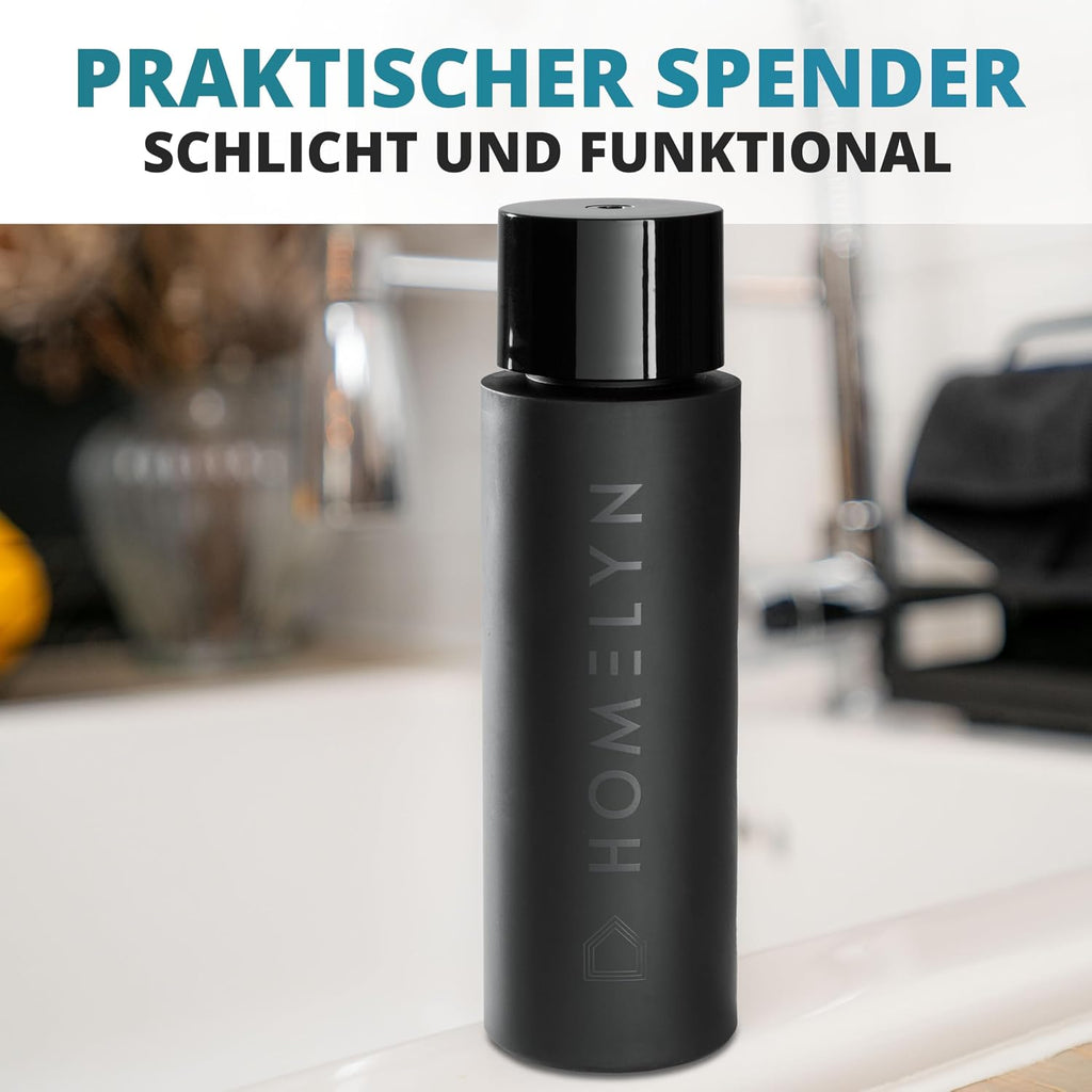 Spuelbecken Organizer Set Edelstahl mit Buerste und Schwammablage, schwarz