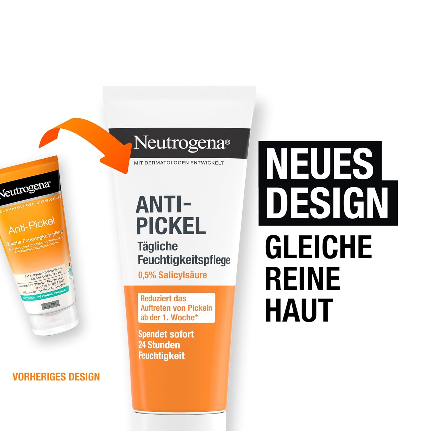 Neutrogena Feuchtigkeitscreme oelfrei 50 ml mit 0,5% Salicylsaeure gegen Pickel