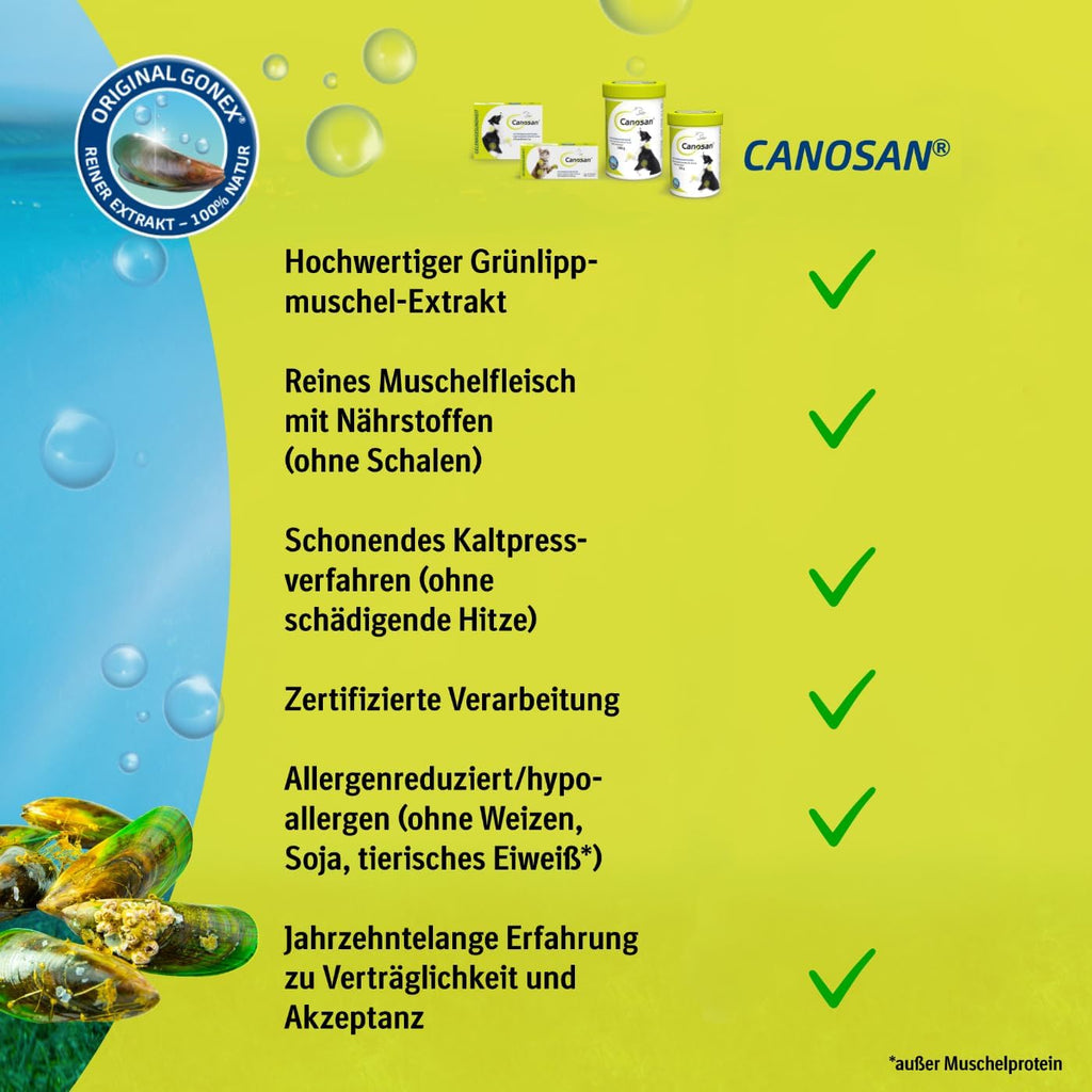 Canosan Kautabletten 30 Stk Grünlippmuschel Katzen Gelenkgesundheit