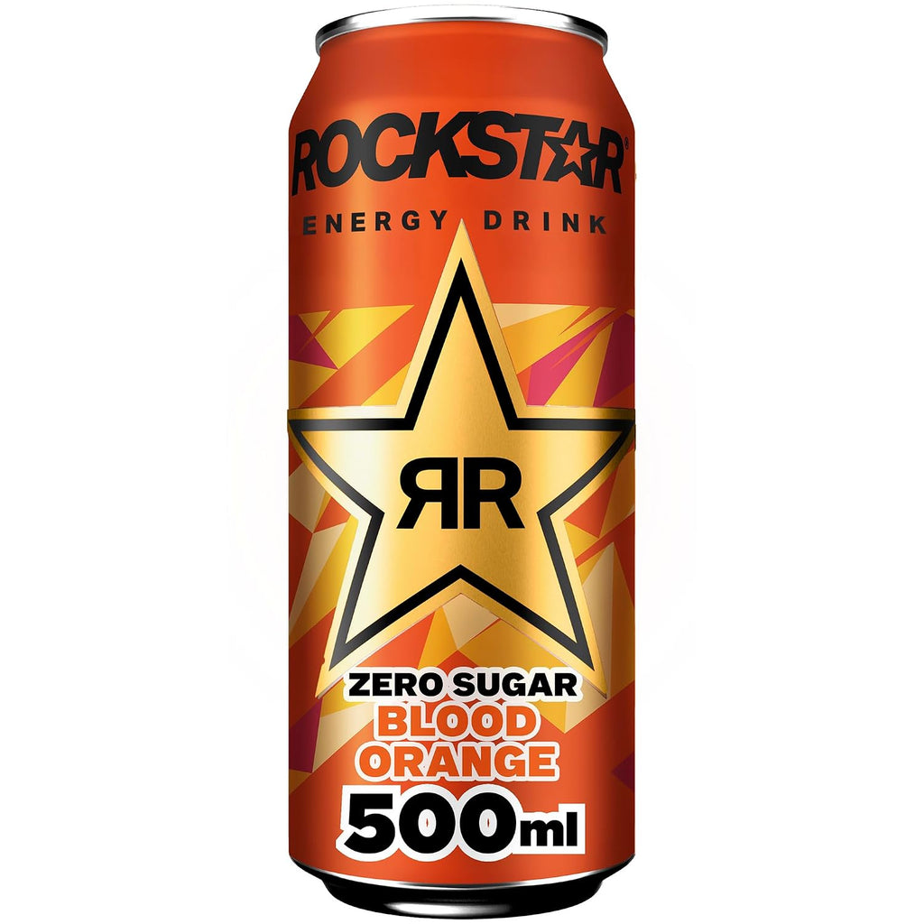 Rockstar Energy Drink Blood Orange Zero Sugar 12 x 500 ml Dose