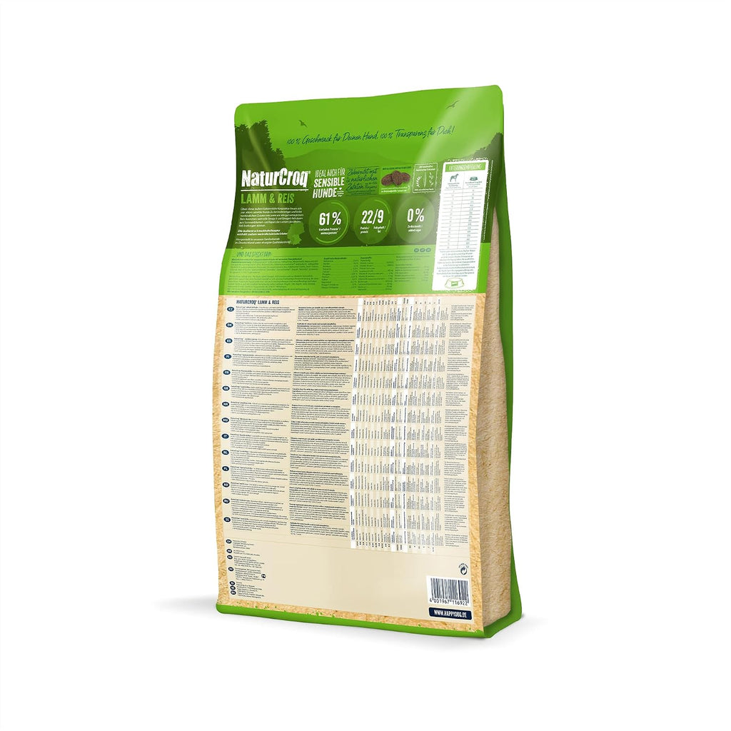 Happy Dog NaturCroq Lamm & Reis Trockenfutter mit Kräutern 15 kg