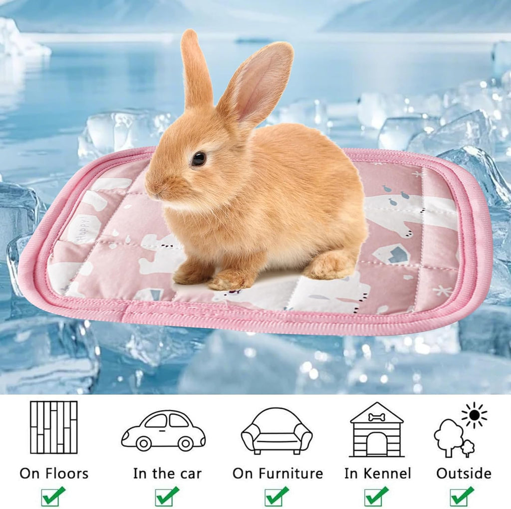 Kuehlmatte 4er Set fuer Meerschweinchen, Kaninchen und Chinchilla