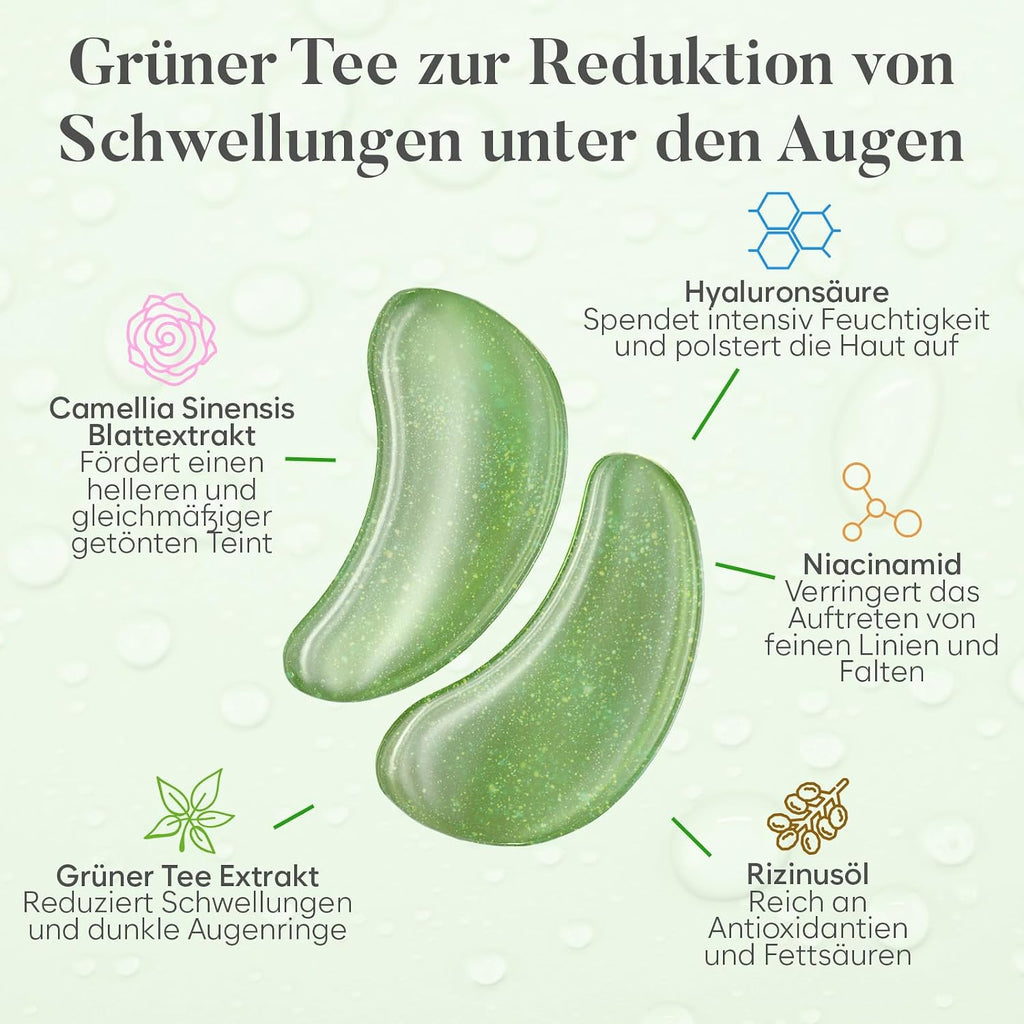 Augenpads 20 Paare mit Niacinamid und Hyaluron - Gel Augen Pads