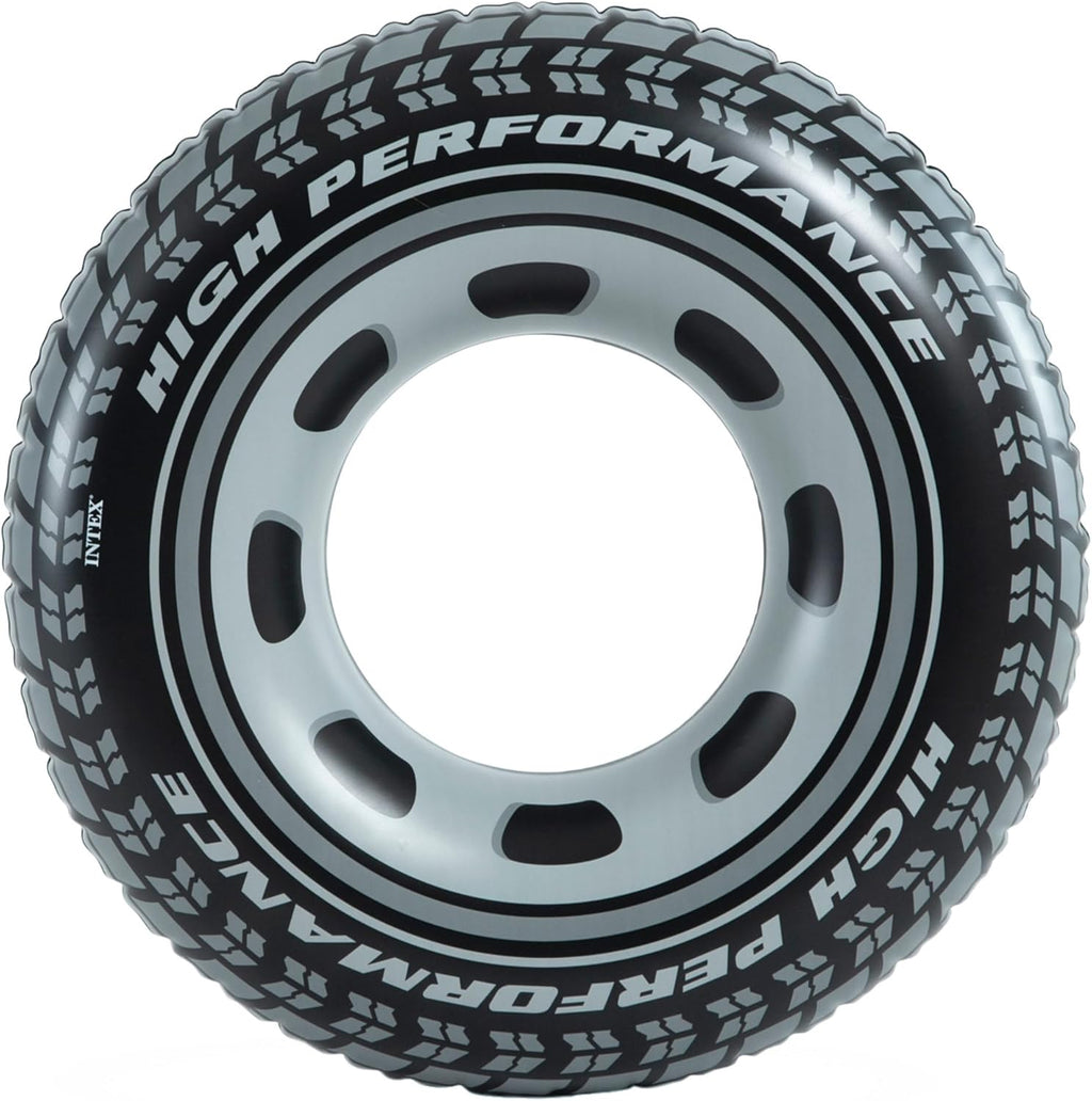 Intex Schwimmring Reifen 91 cm Vinyl schwarz Aufblasbar