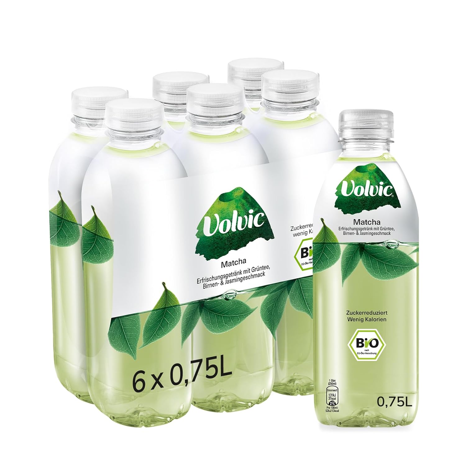 Bio Matcha Getraenk 6 x 75 cl Gruentee Getraenk Beutel