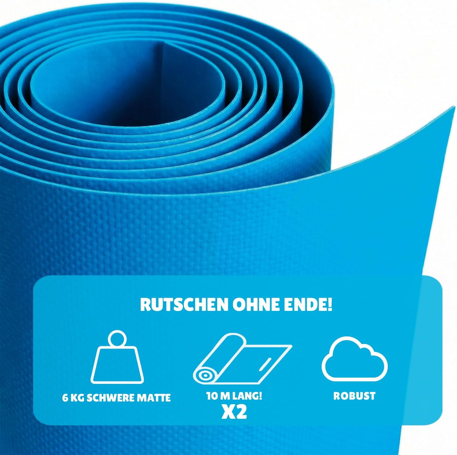 Cup Ventri 10 m Slip and Slide Wasserrutsche Bauchwegplane Wasserspiel