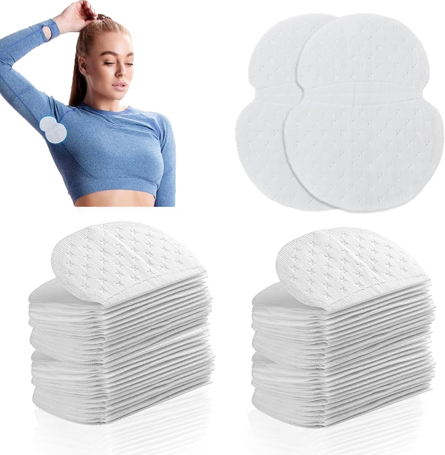 120 Stueck selbstklebende Achselpads Schweisspads unsichtbar absorbierend