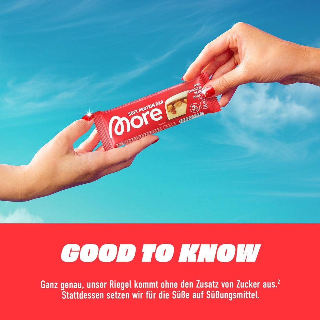 MORE Soft Protein Bar 10 x - Milky Candy Cream, verschiedene Sorten