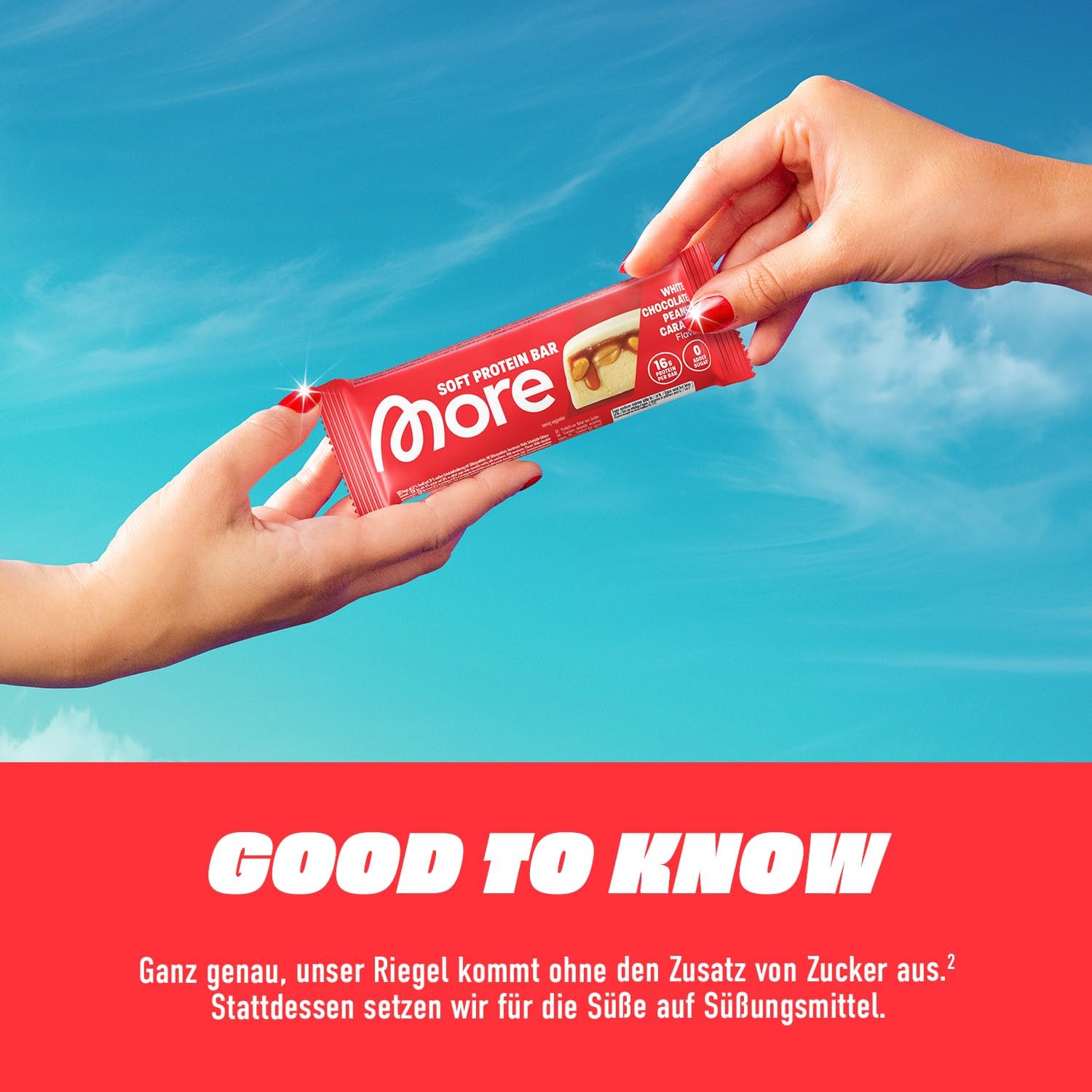 MORE Soft Protein Bar 10 x - Milky Candy Cream, verschiedene Sorten
