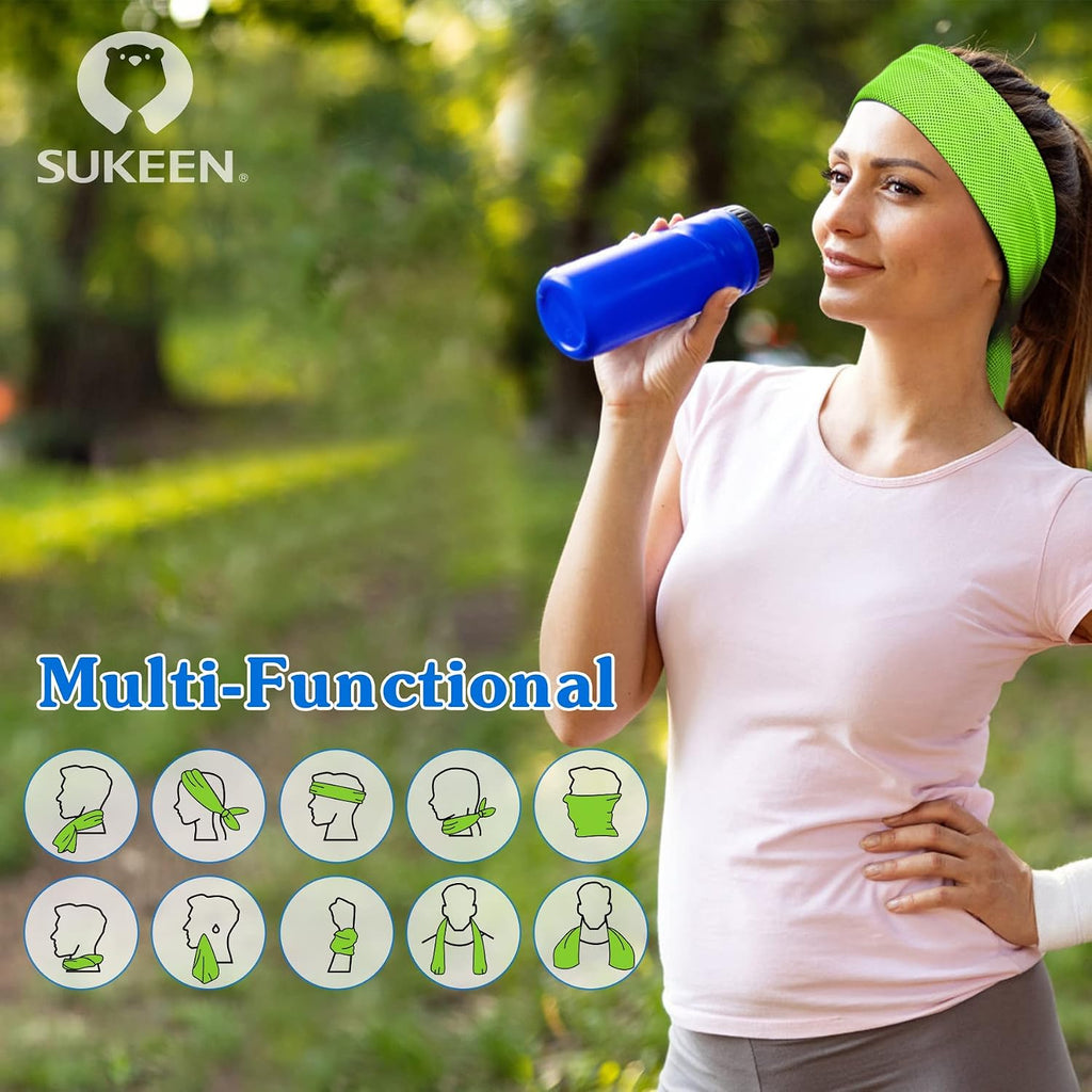 Sukeen Kuehlendes Handtuch, 2er Set Kuehlhandtuch Cool Towel, Gym Handtuch, Eishan