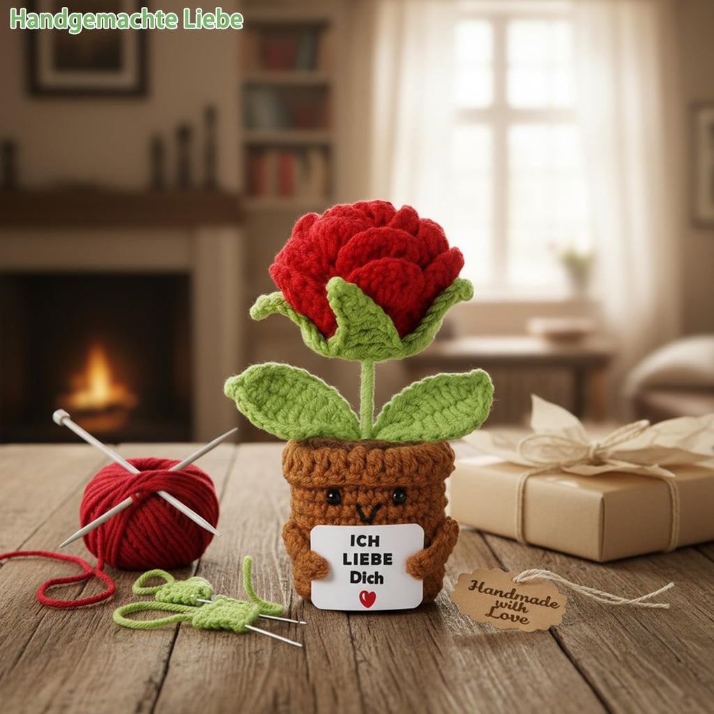 Handgefertigte Rosen Geschenk fuer Paare zur Hochzeitstag Jahrestag