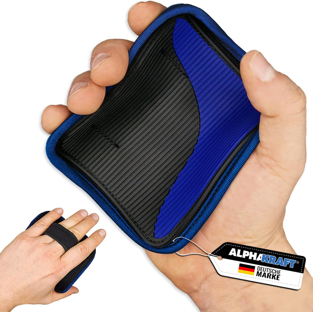 ALPHAKRAFT Griffpolster Neopren 1 Paar rutschfest fuer Kraftsport Training