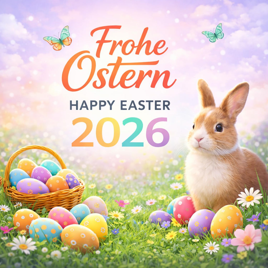 Osterhase Holz Aufsteller 2er Set Deko mit Schleife Fruehling Deko