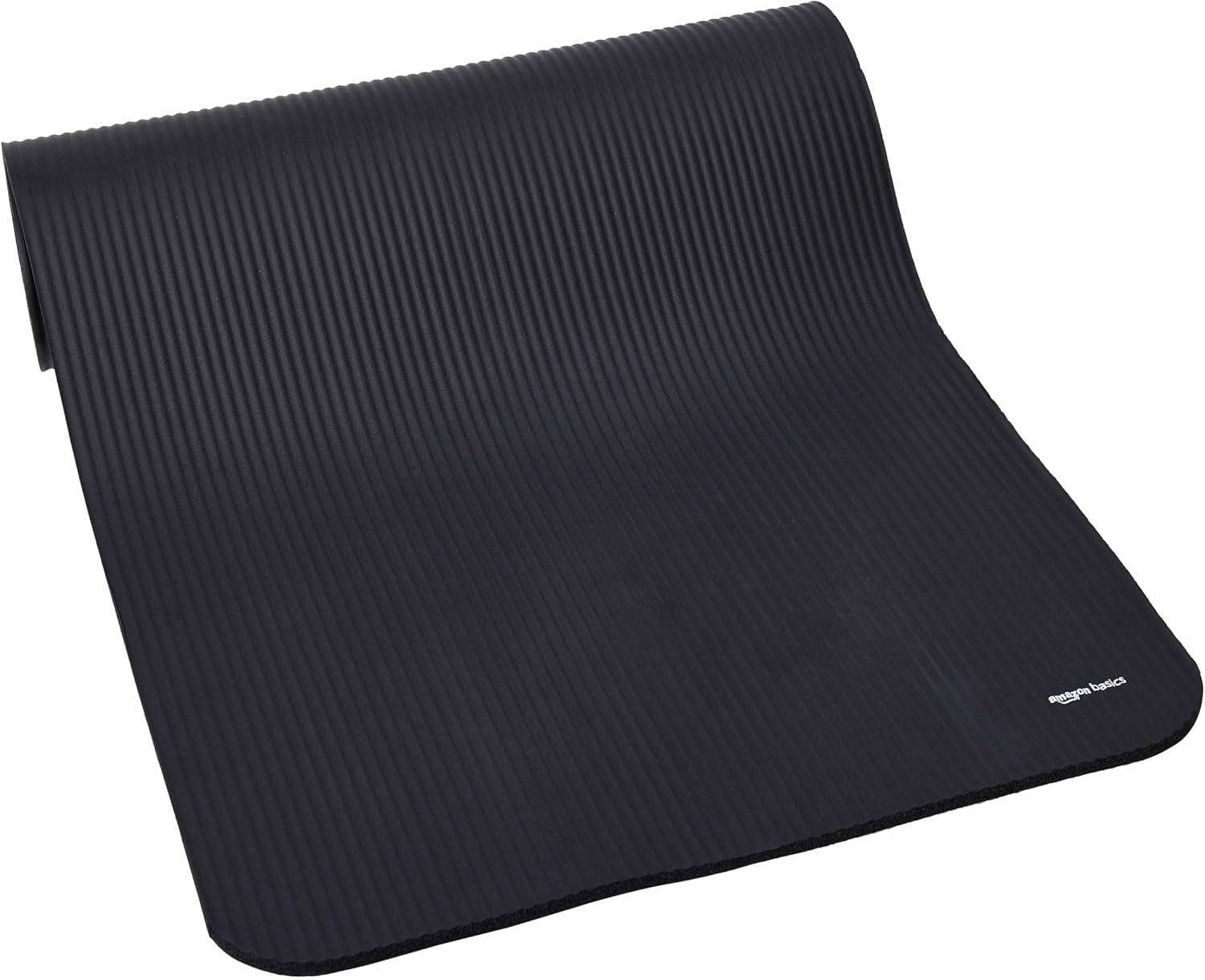 Yogamatte 183 x 61 cm extra dick Fitnessmatte rutschfest Schwarz