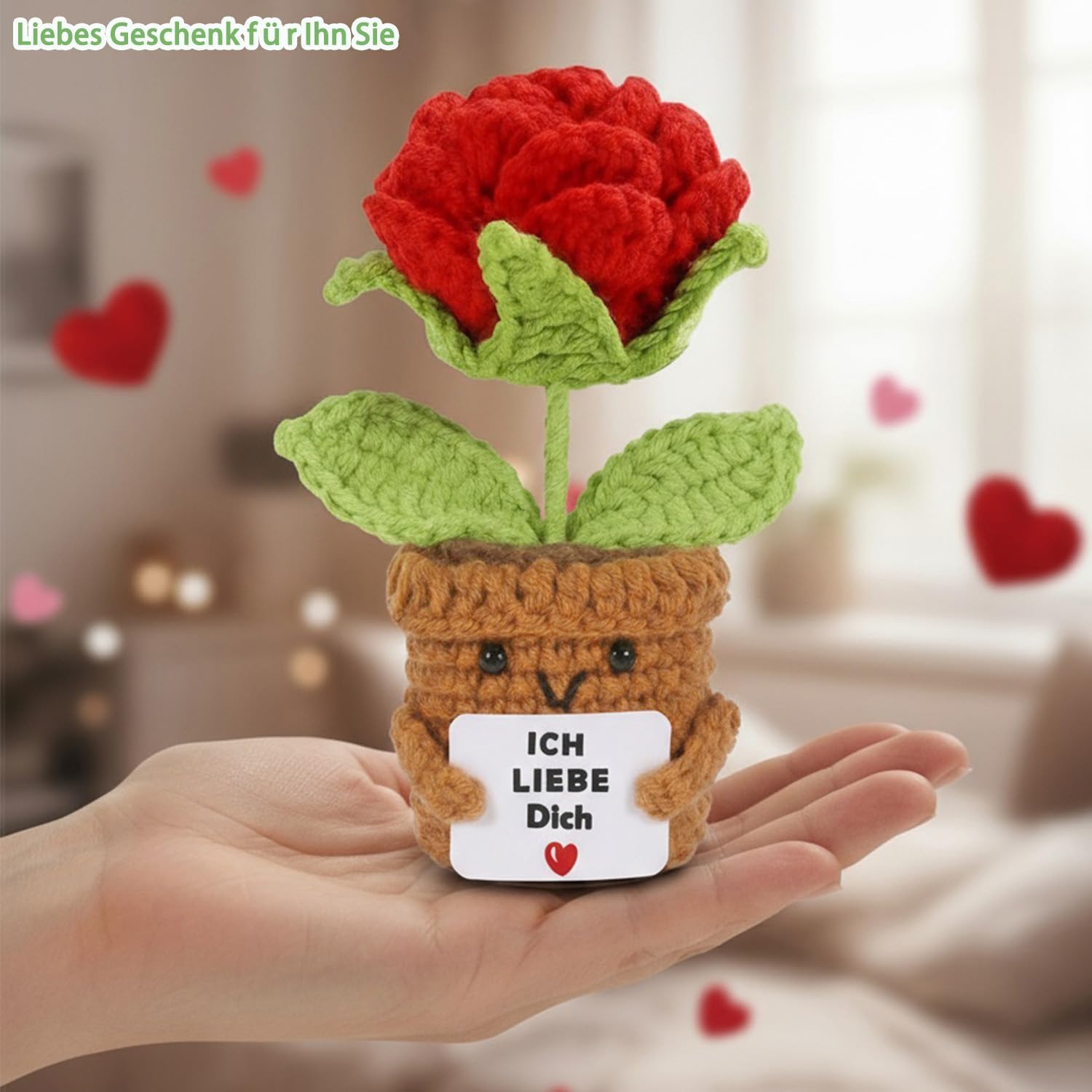 Handgefertigte Rosen Geschenk fuer Paare zur Hochzeitstag Jahrestag