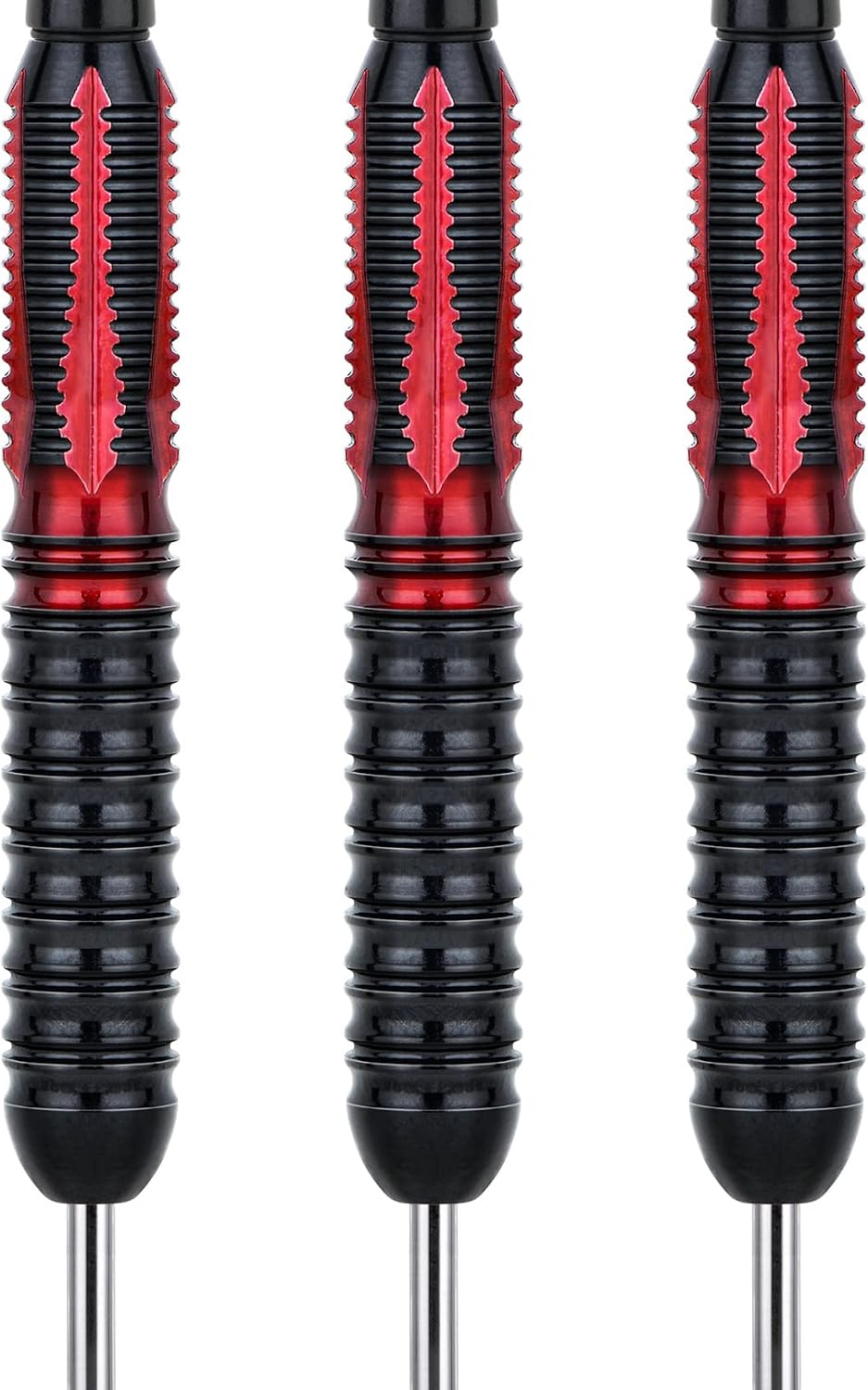Grebarley Steeldarts Profi Dartpfeile mit Metallspitze 12 Stueck Set