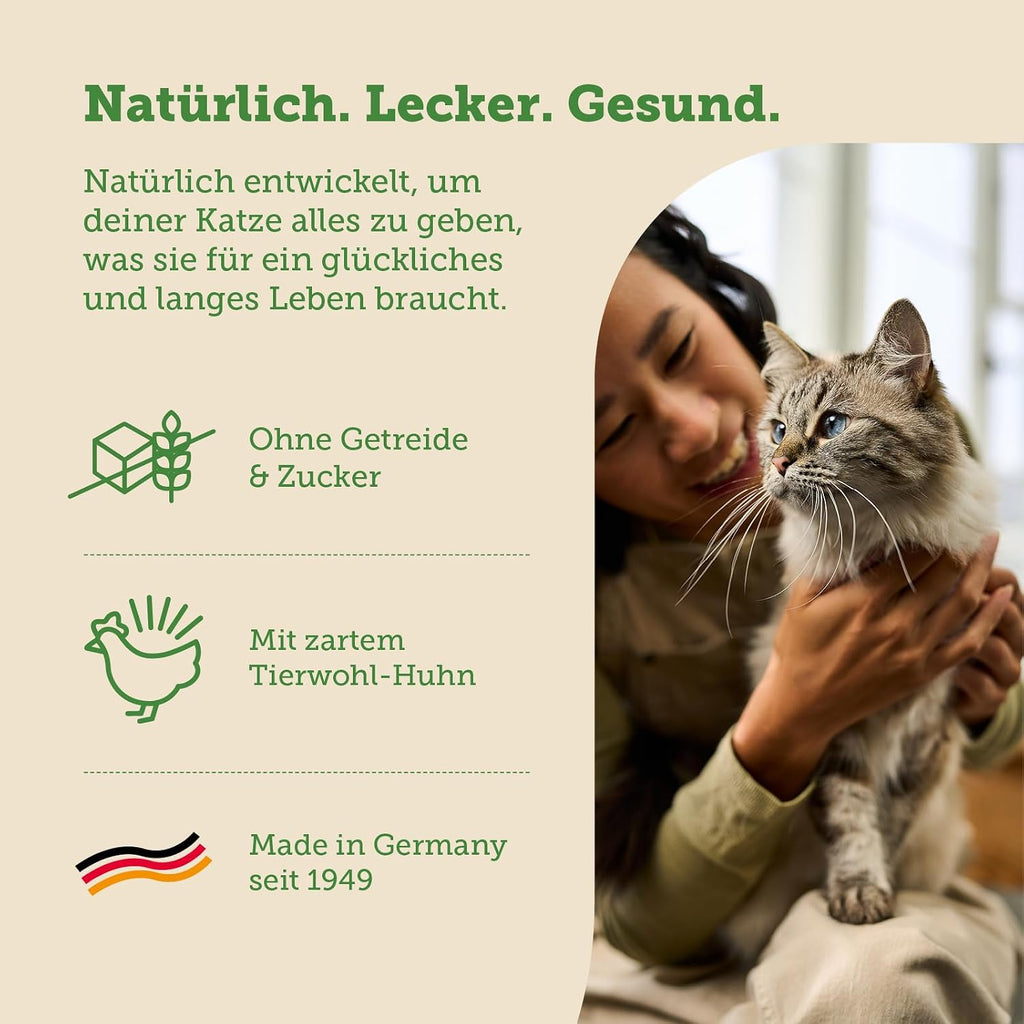 MERA Cats Nature Sensitive Huhn Katzenfutter Nass 12x85g Mono-Protein ohne Getre
