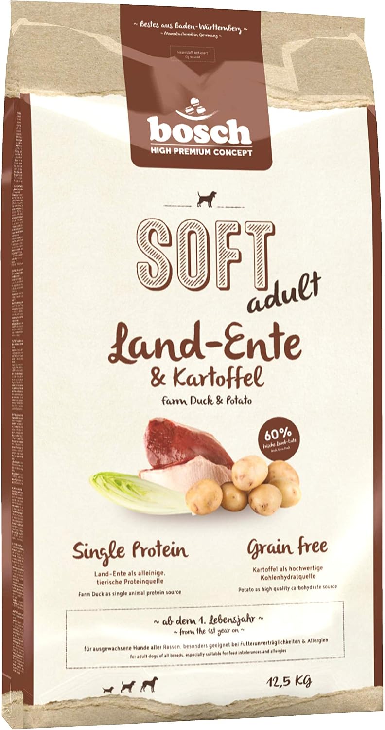 Hundefutter halbfeucht Huehnchen Banane 1- Single Protein grain-free verschie