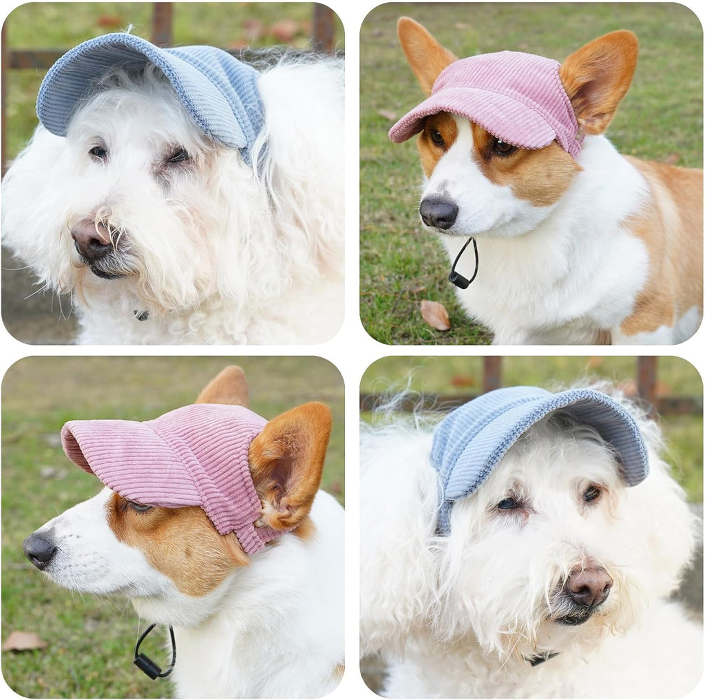 Hunde Baseballmuetze verstellbar mit Ohrloechern S-XL Hundecap Sonnenschutz