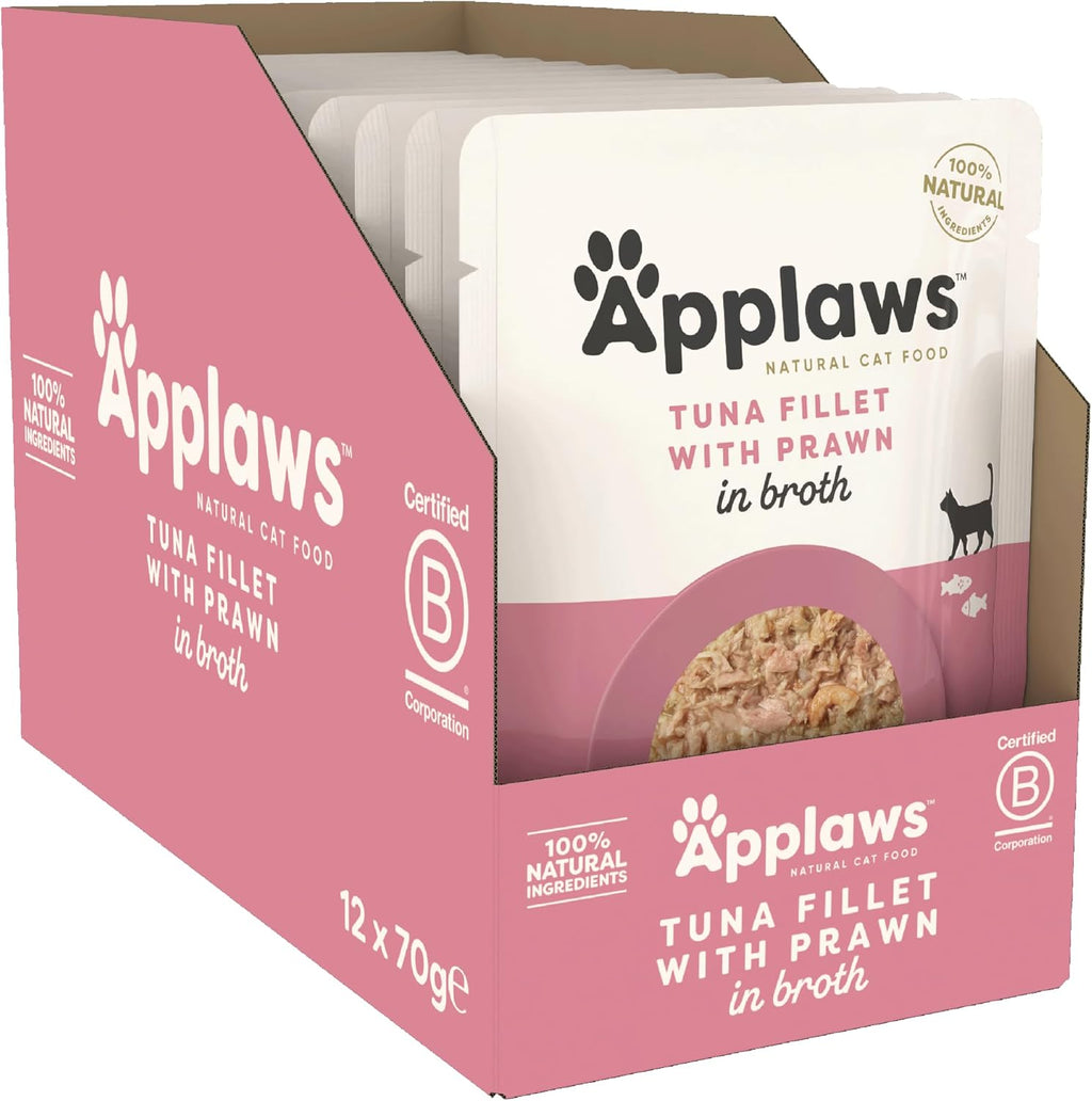 Applaws Katzenfutter Nass Huhn mit Wildreis in Bruehe 12x70g verschiedene Sorten