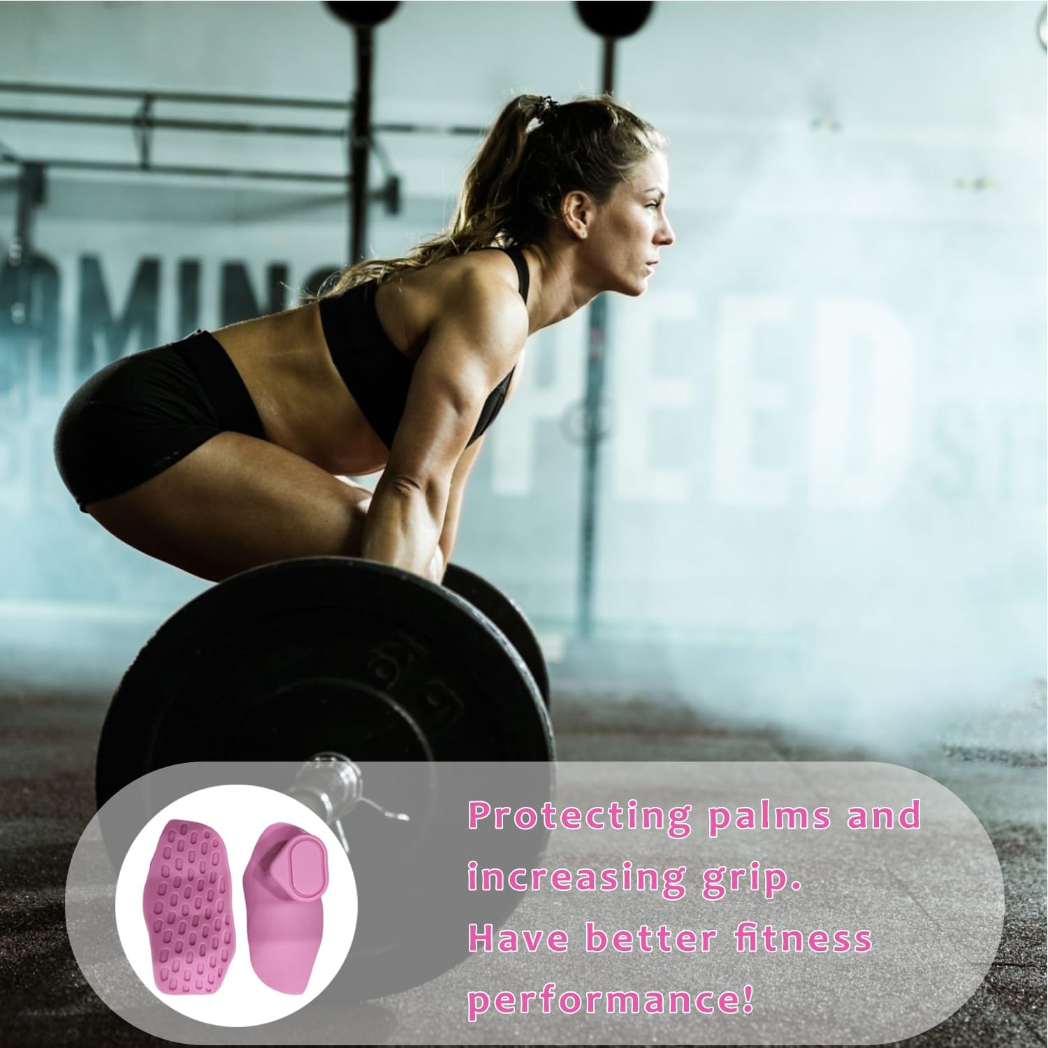 Silikon Griffhilfen Anti-Rutsch ergonomisch fuer Klimmzuege Kraftsport Fitness