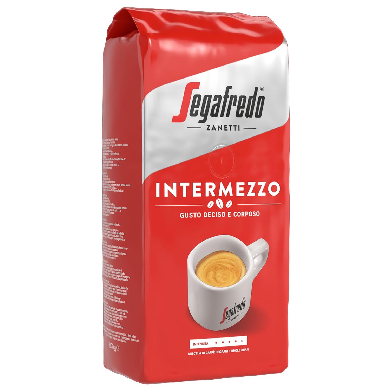 Segafredo Intermezzo Kaffeebohnen 1 kg ganze Bohnen mittlere Roestung