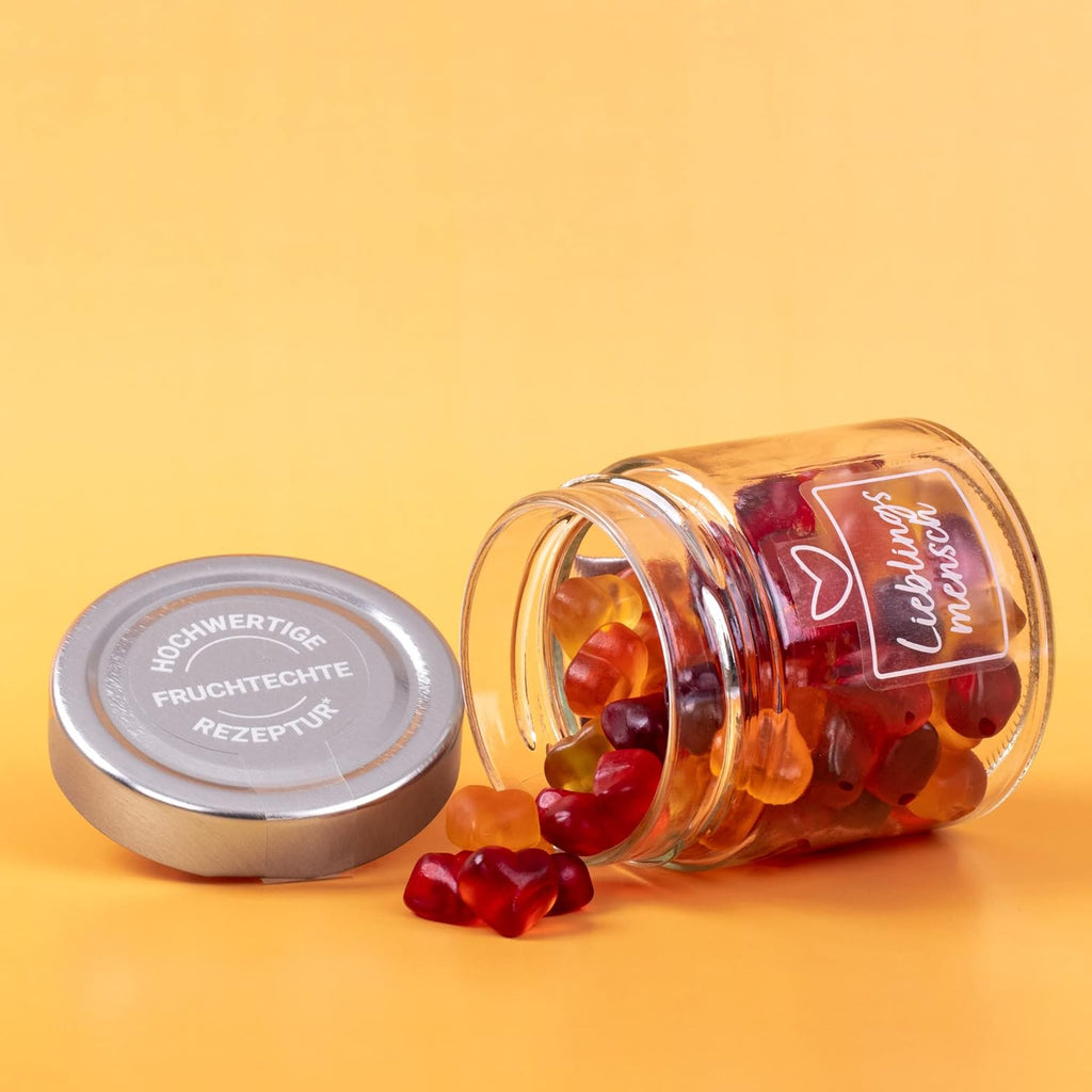 Fruchtgummi Geschenkglas Lieblingsmensch Valentinstag Mitbringsel