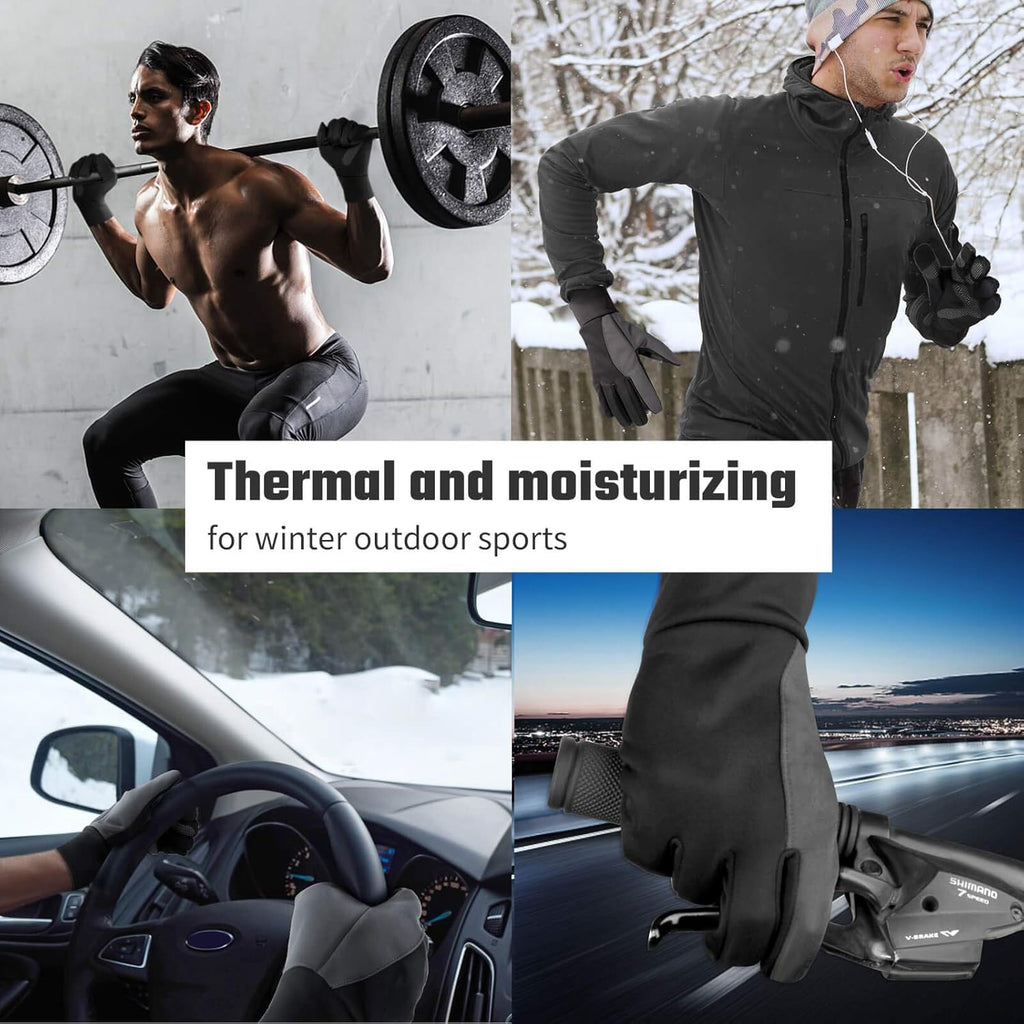Thermo Winterhandschuhe Herren Damen Touchscreen Fahrrad Laufhandschuh