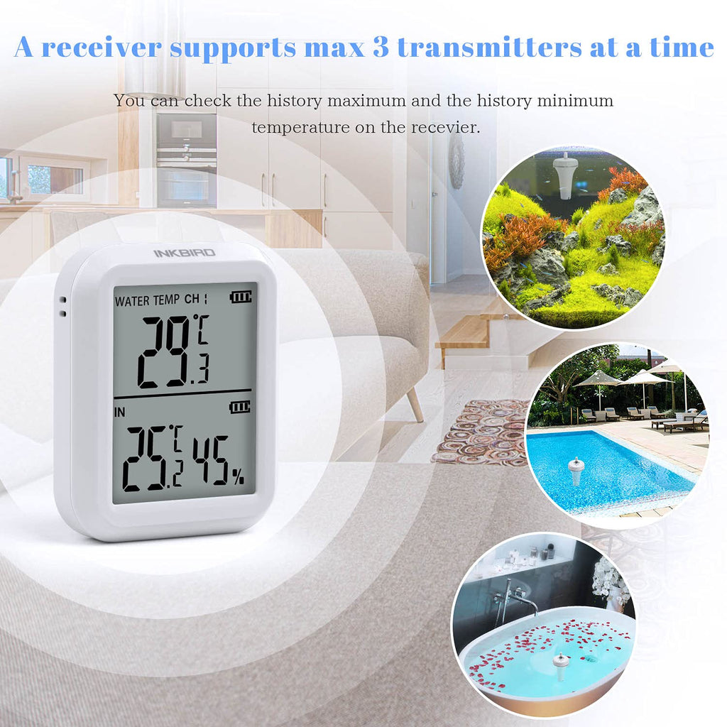 Inkbird IBS-P01R Funk-Schwimmthermometer Pool digitales Thermometer