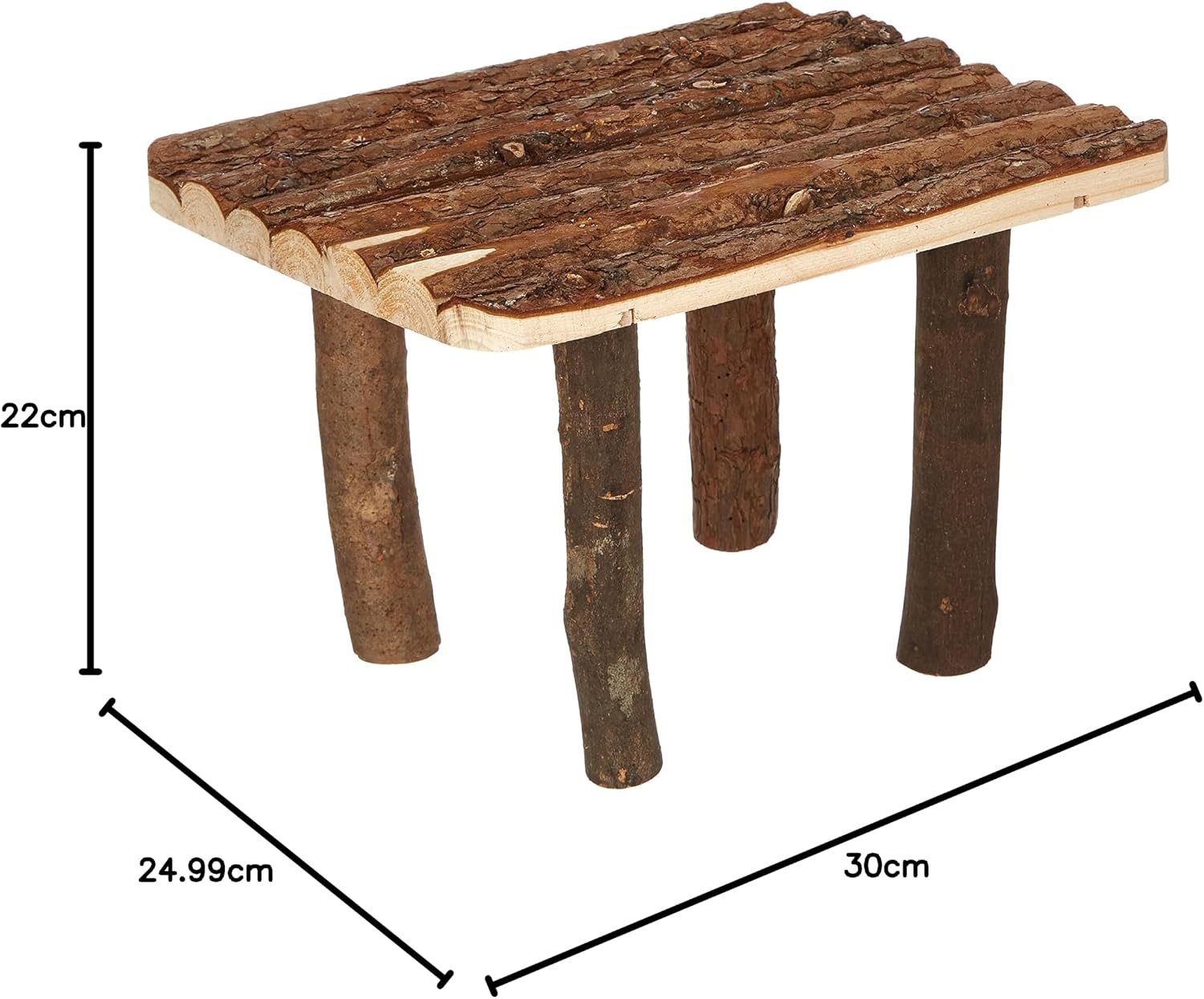 Trixie Natural Living Nagerhaus Unterstand Liegeplatz Holz 30×22×25 cm