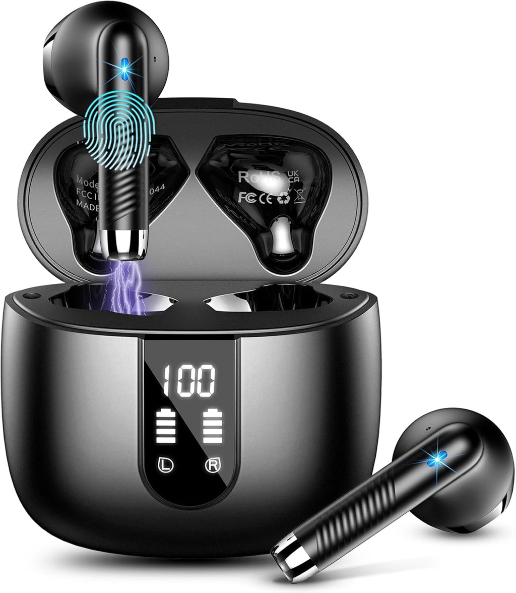 Bluetooth In-Ear Kopfhoerer 5.3 mit ENC Noise Cancelling, 48 Std. Akku