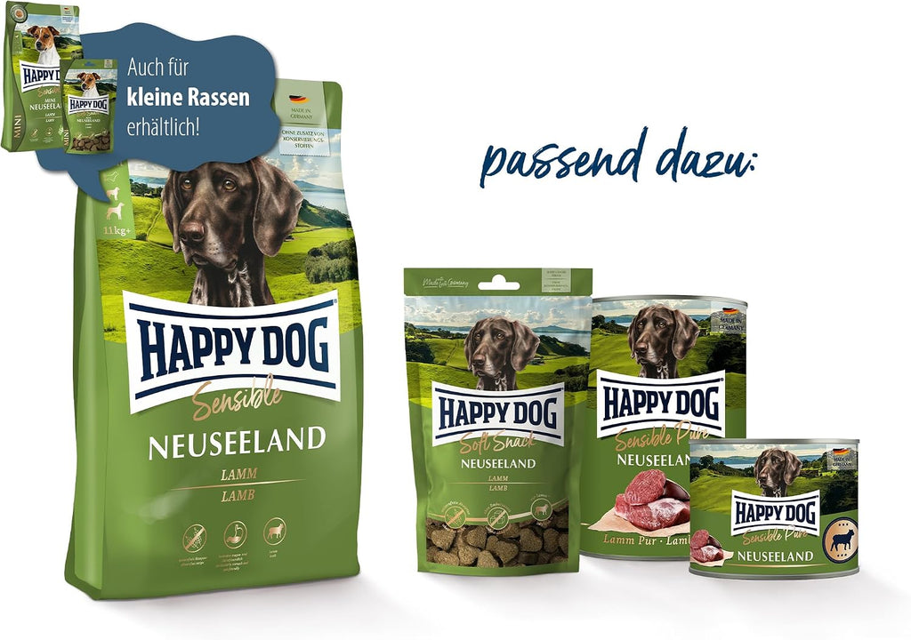 Happy Dog Sensible Neuseeland Hundefutter Lamm verschiedene Sorten