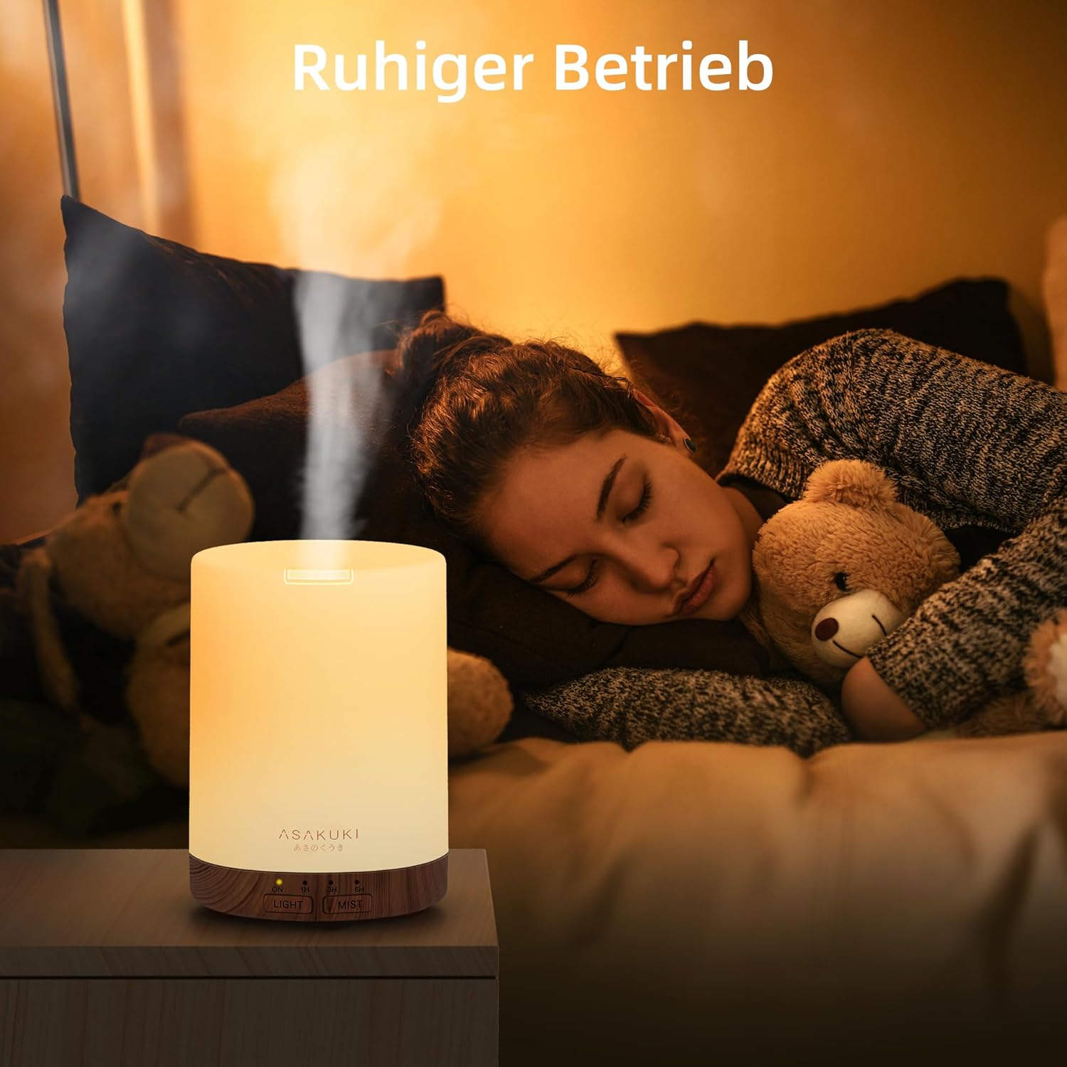 ASAKUKI 5in1 Aroma Diffuser Ultraschall Duftdiffusor Luftbefeuchter Timer