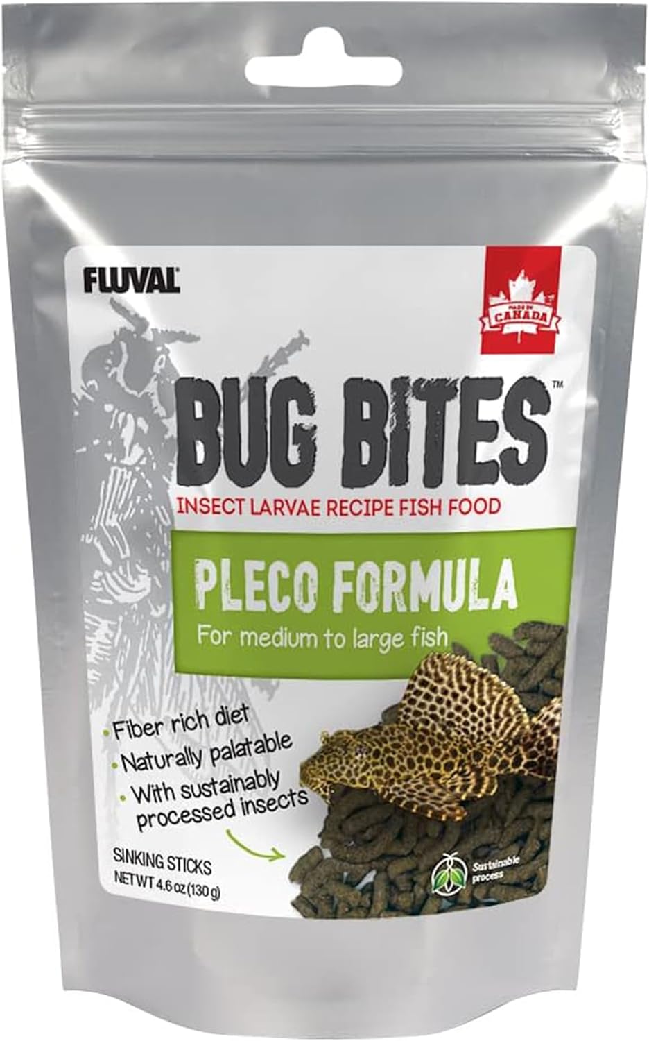 Fluval Bug Bites sinkendes Granulat 1,4-2 mm fuer Bodenfische, verschiedene S