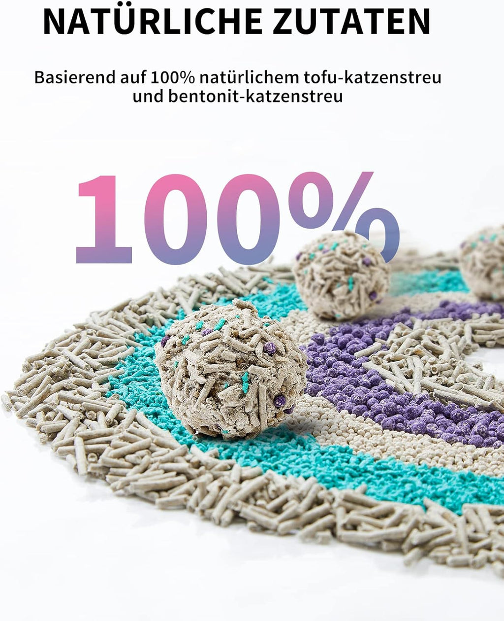 PETKIT Tofu Katzenstreu 5in1 4 Beutel spuelbar saugfaehig geruchsfrei