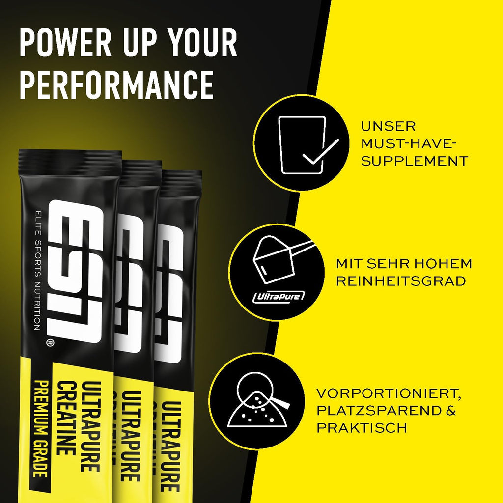ESN Ultrapure Creatine Monohydrate Sticks 30 Portionen verschiedene Sorten