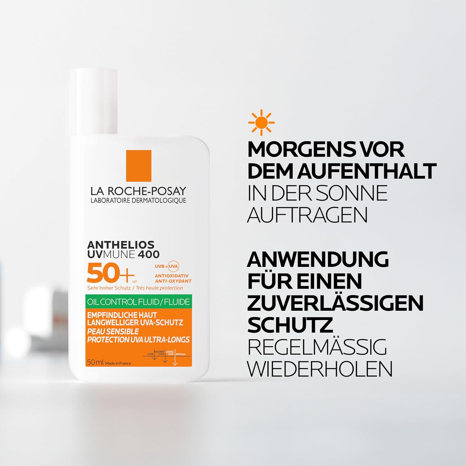 La Roche-Posay Anthelios UVmune 400 Oil Control Fluid LSF 50+ 50 ml Gesicht matt