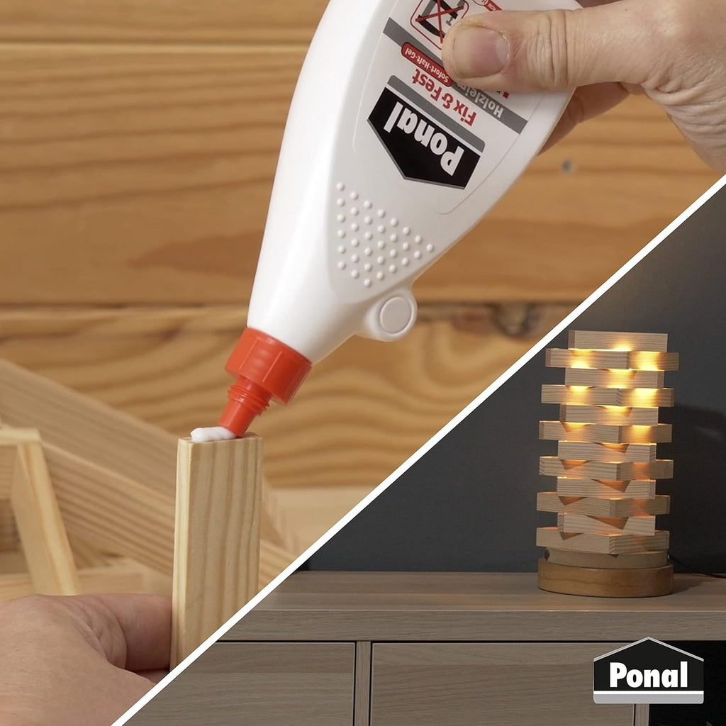 Fix & Fest Holzleim Gel transparent Holzkleber Innen