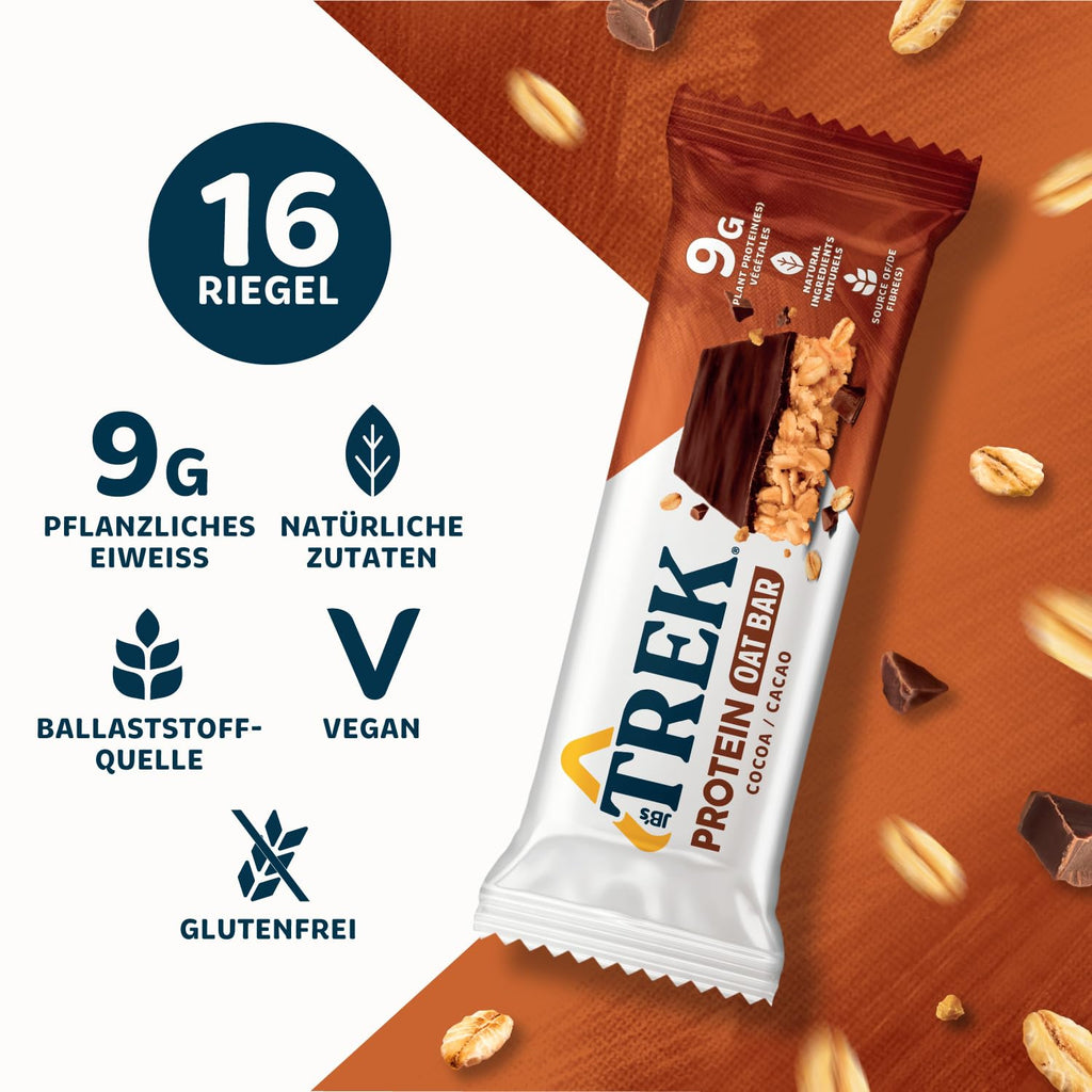 JB’S TREK Protein-Haferriegel Mixbox 16 x 50 g vegan glutenfrei
